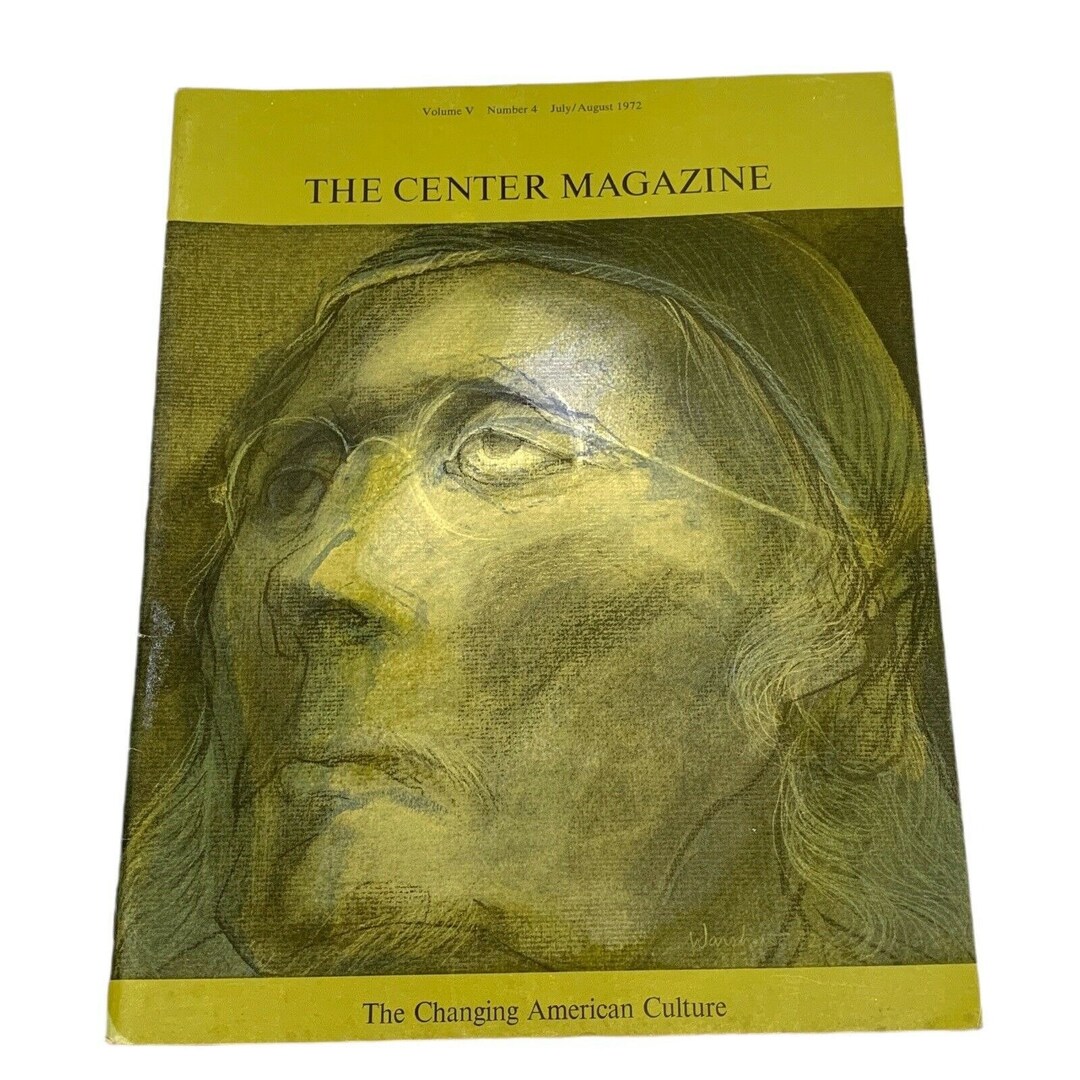 Magazines Centerf The Center Magazine Changing American Culture V7 July/august 1972 - Etsy