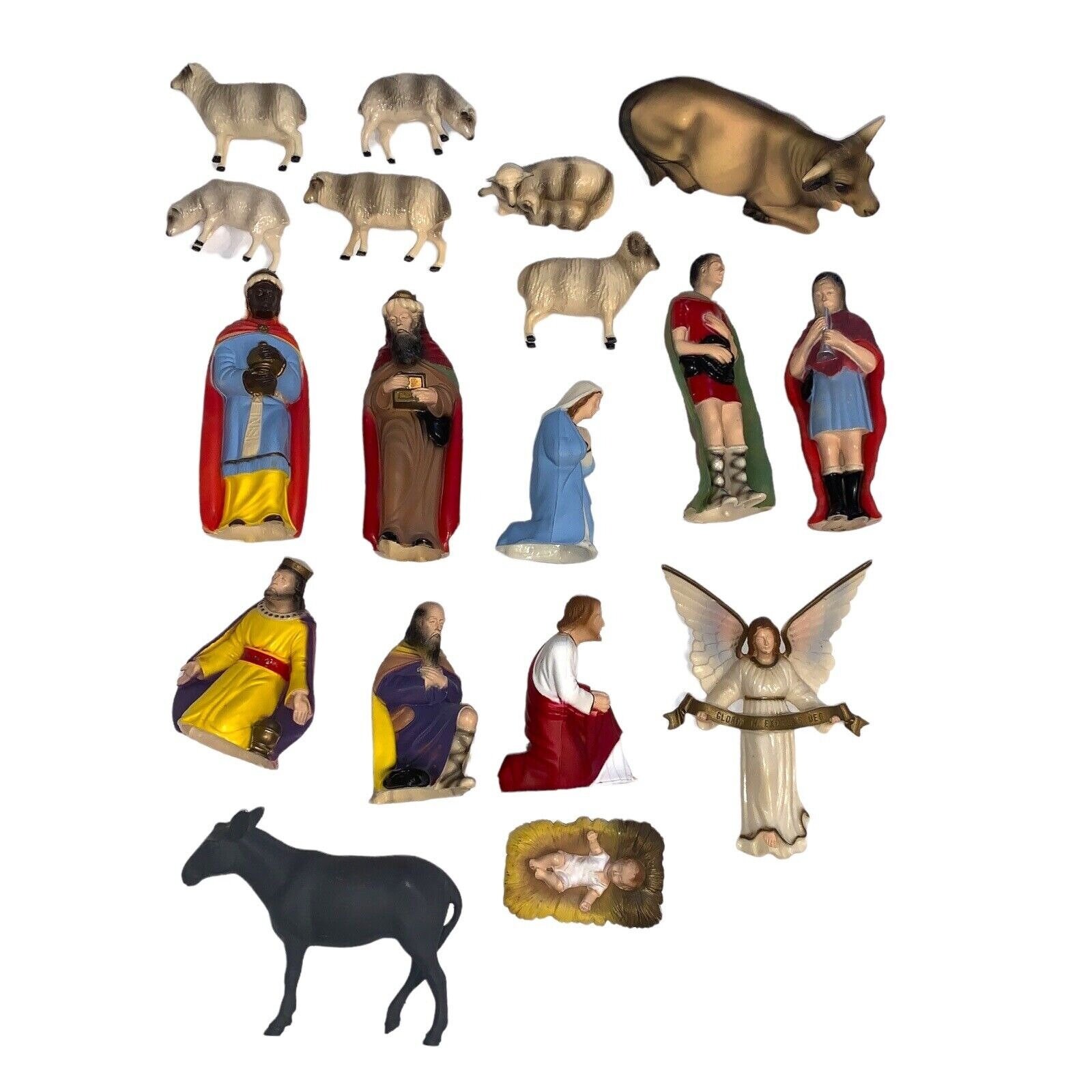 NATIVITY Vintage Hartland Plastics Nativity Set Scene With Etsy