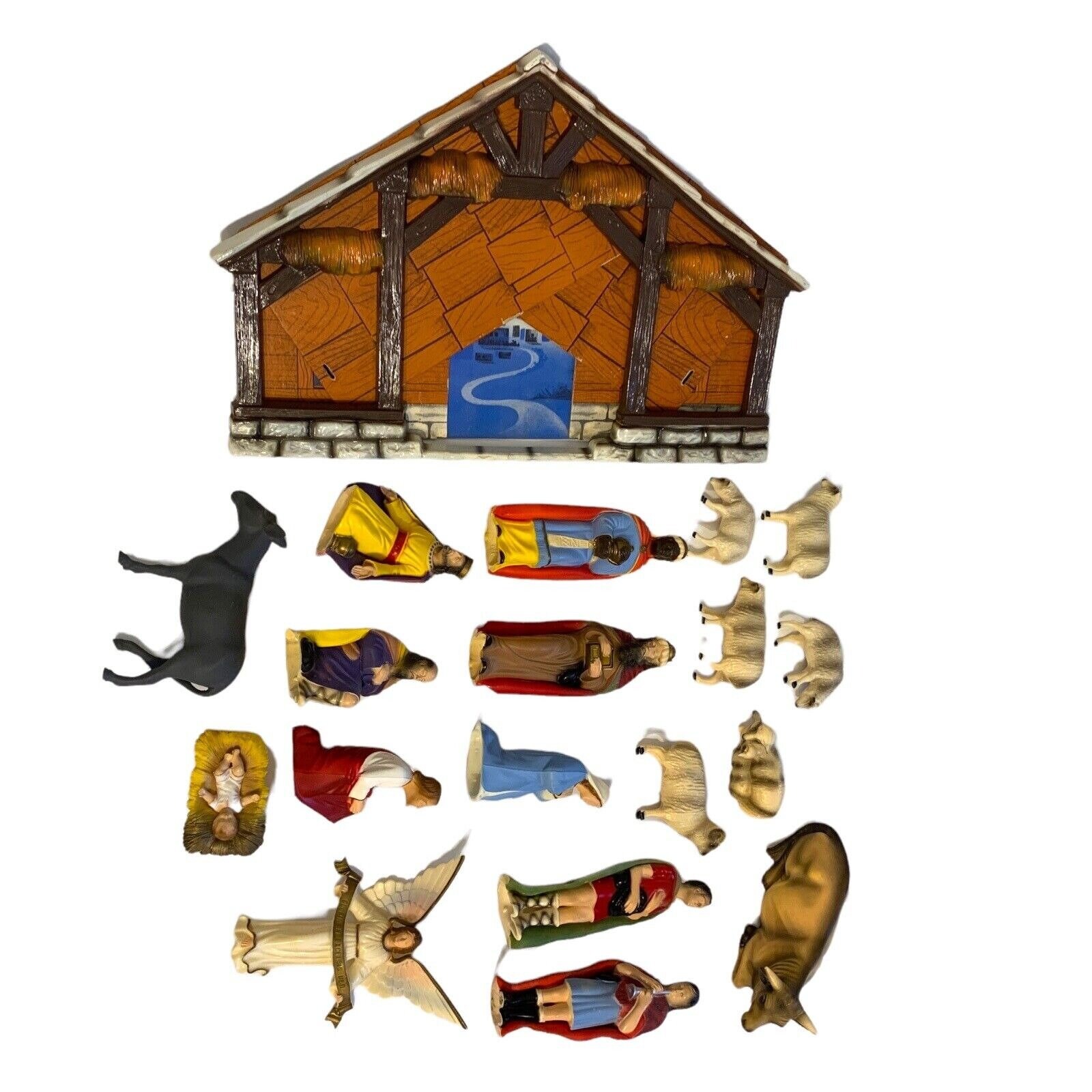 NATIVITY Vintage Hartland Plastics Nativity Set Scene With Etsy