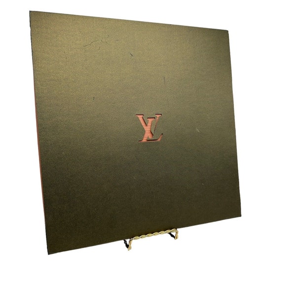 Vintage Louis Vuitton Malletier Paris Scarf Box Outer Sleeve Cutout LV 10.5" SQ