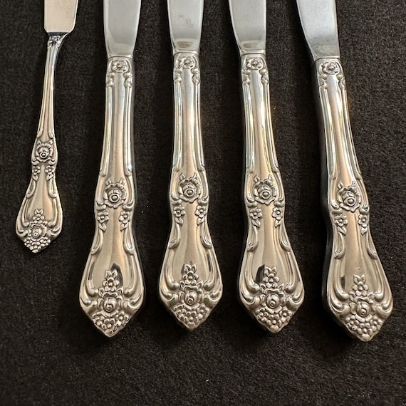 PRESIDENT Oneida WM A Rogers Premier 4 Flatware Dinner Knives +