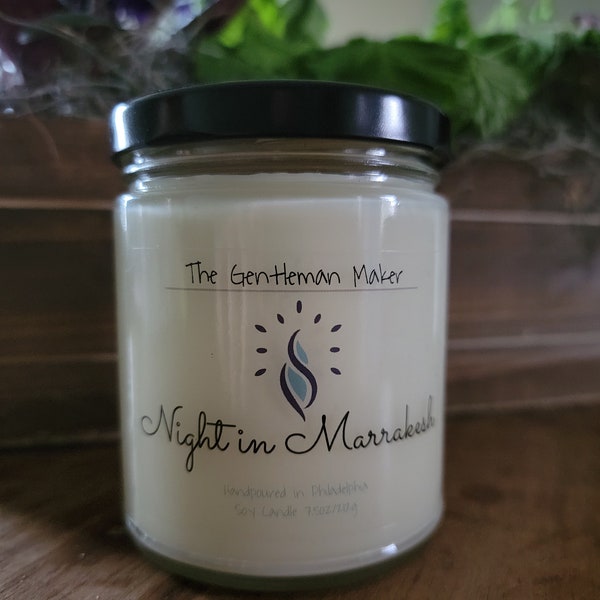 Soy Candle - Night in Marrakesh - Scented Candle - Veteran owned - all natural