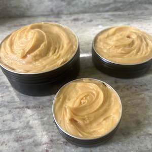 Organic whipped body butter. Male fragrances available