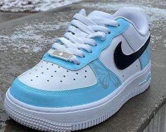 Nike Air Force 1 Blue - Etsy Canada