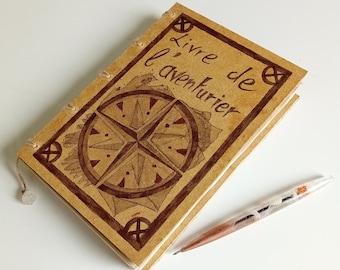 Carnet et stylo "Aventurier" en bois et résine