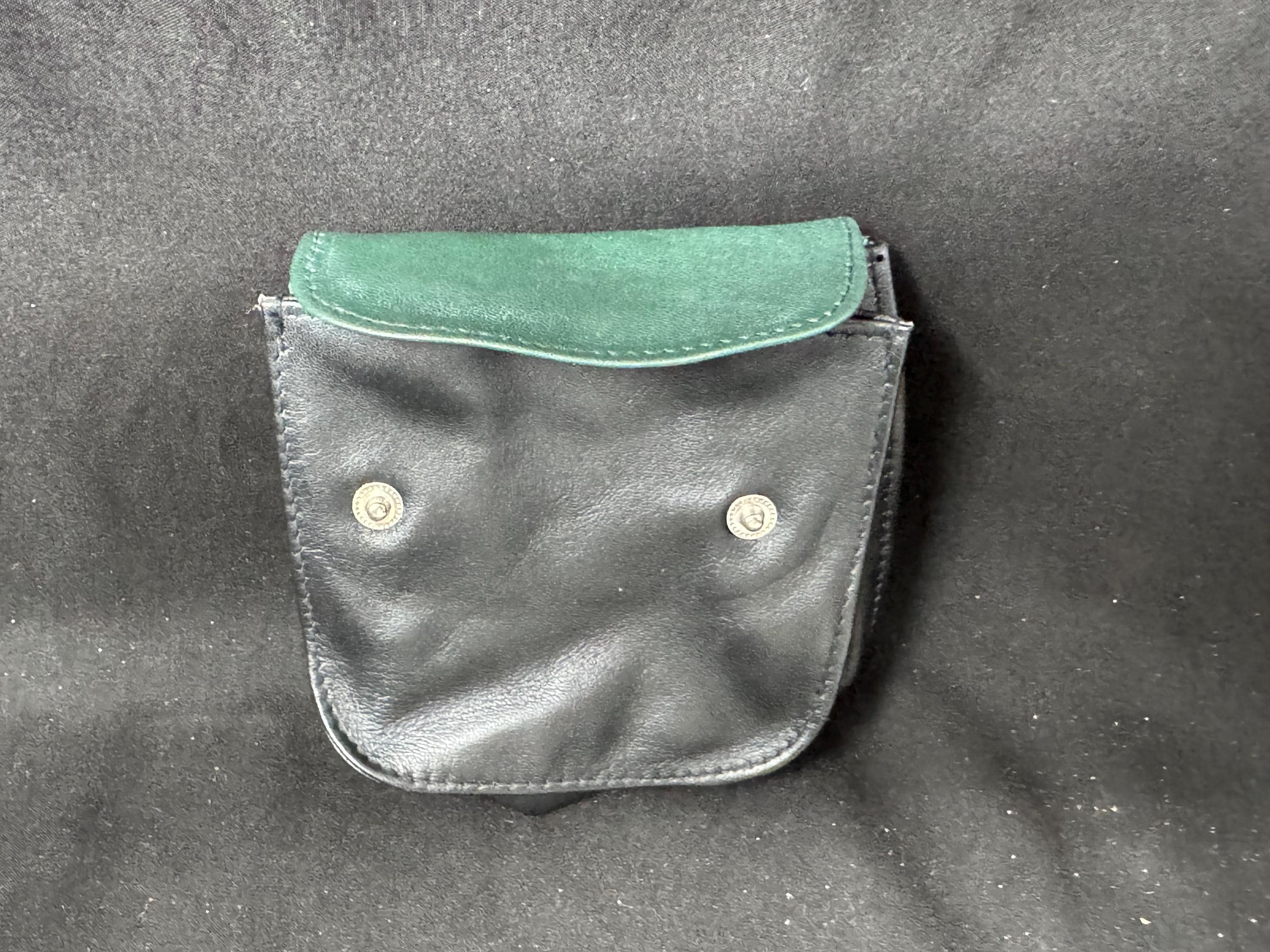 Vintage German Expandable Leather Tobacco Box, Medical Rubber Lining, Mid-Century Estate Accessory 8