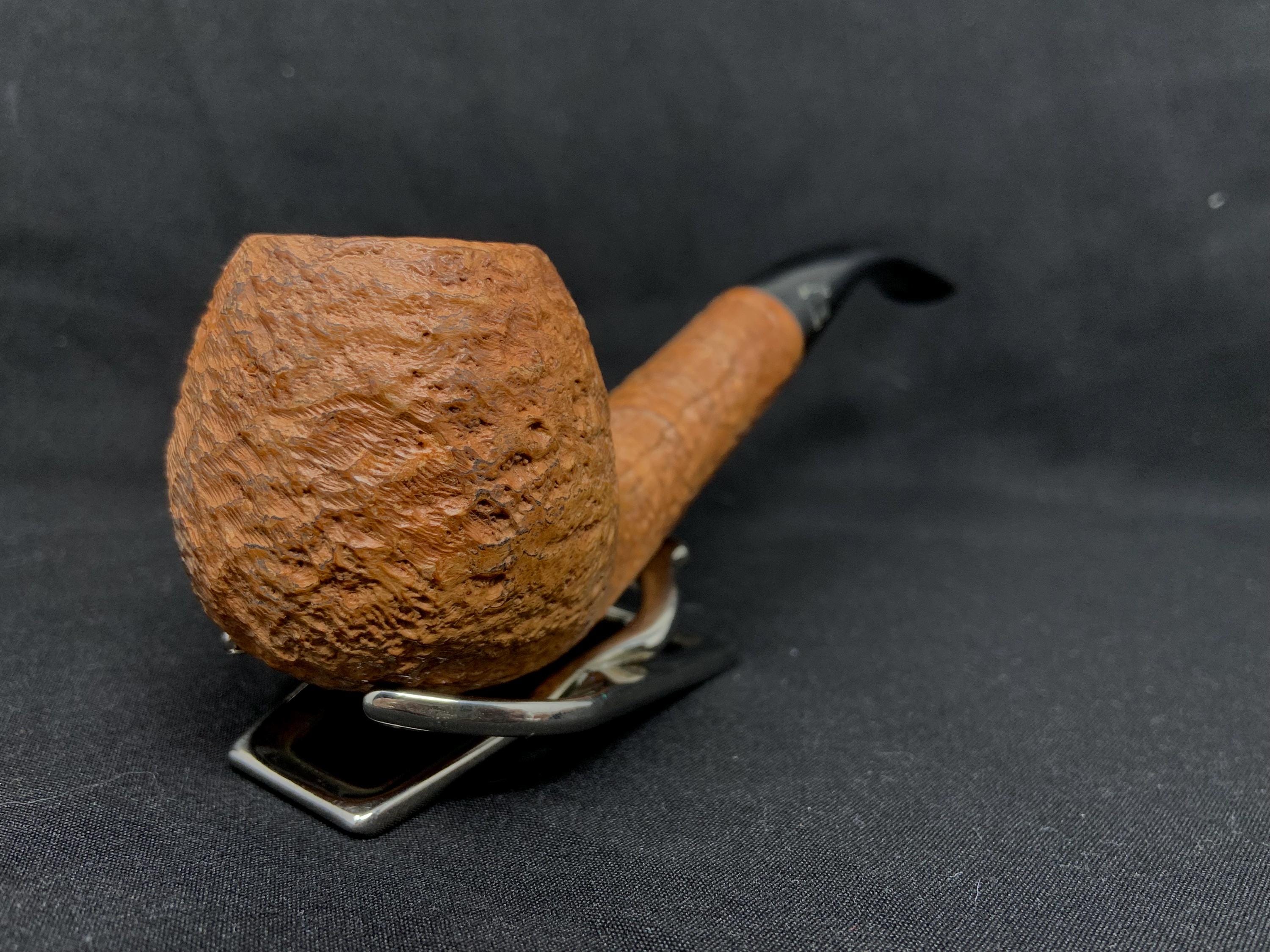 Peter Heinrichs Bent Sandblast Apple 9mm Filter Estate Pipe, London 6