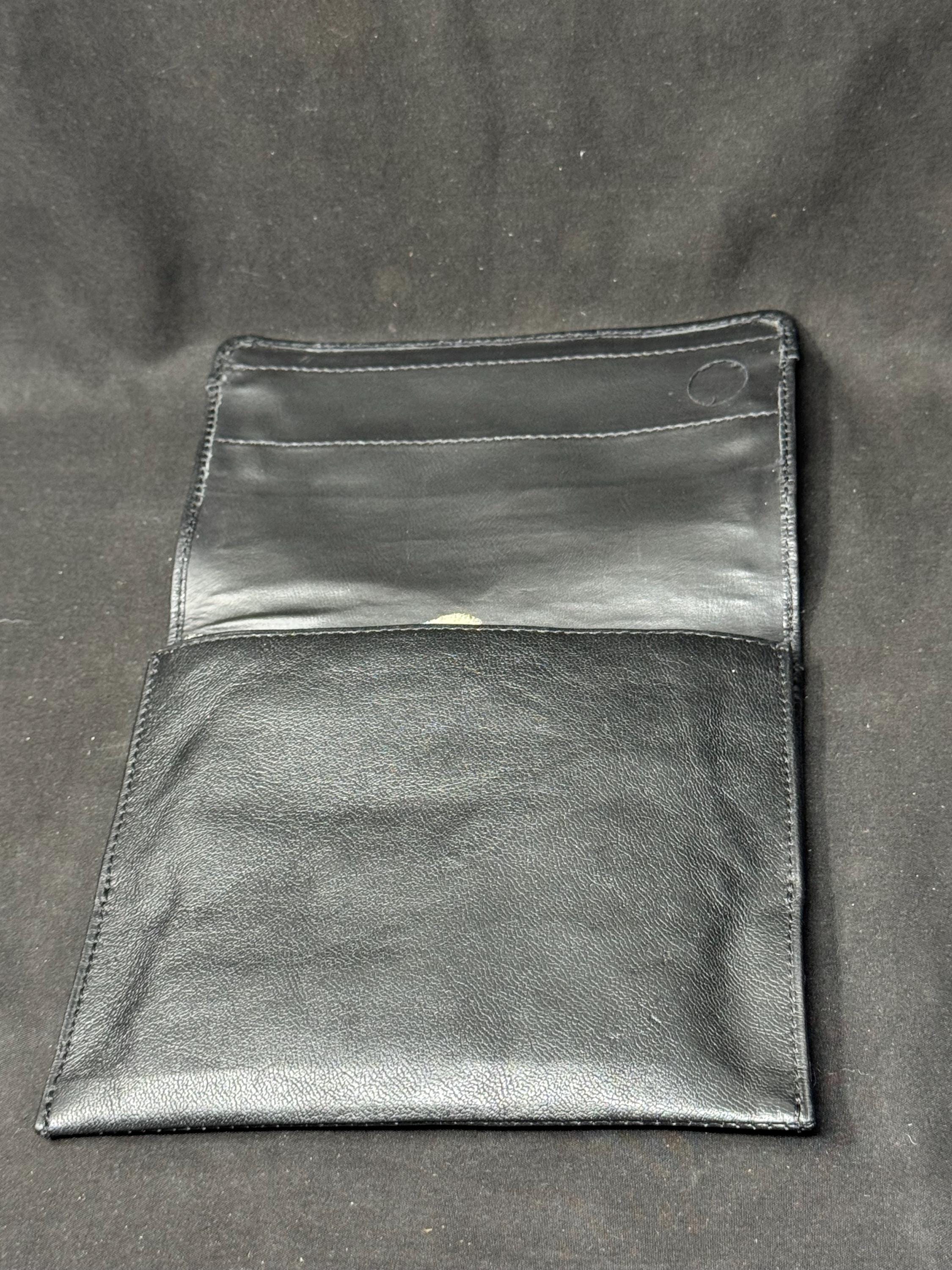Genuine Leather Tobacco Pouch - 6x7 Oversized Roll-Up, Medical Rubber Lined 9