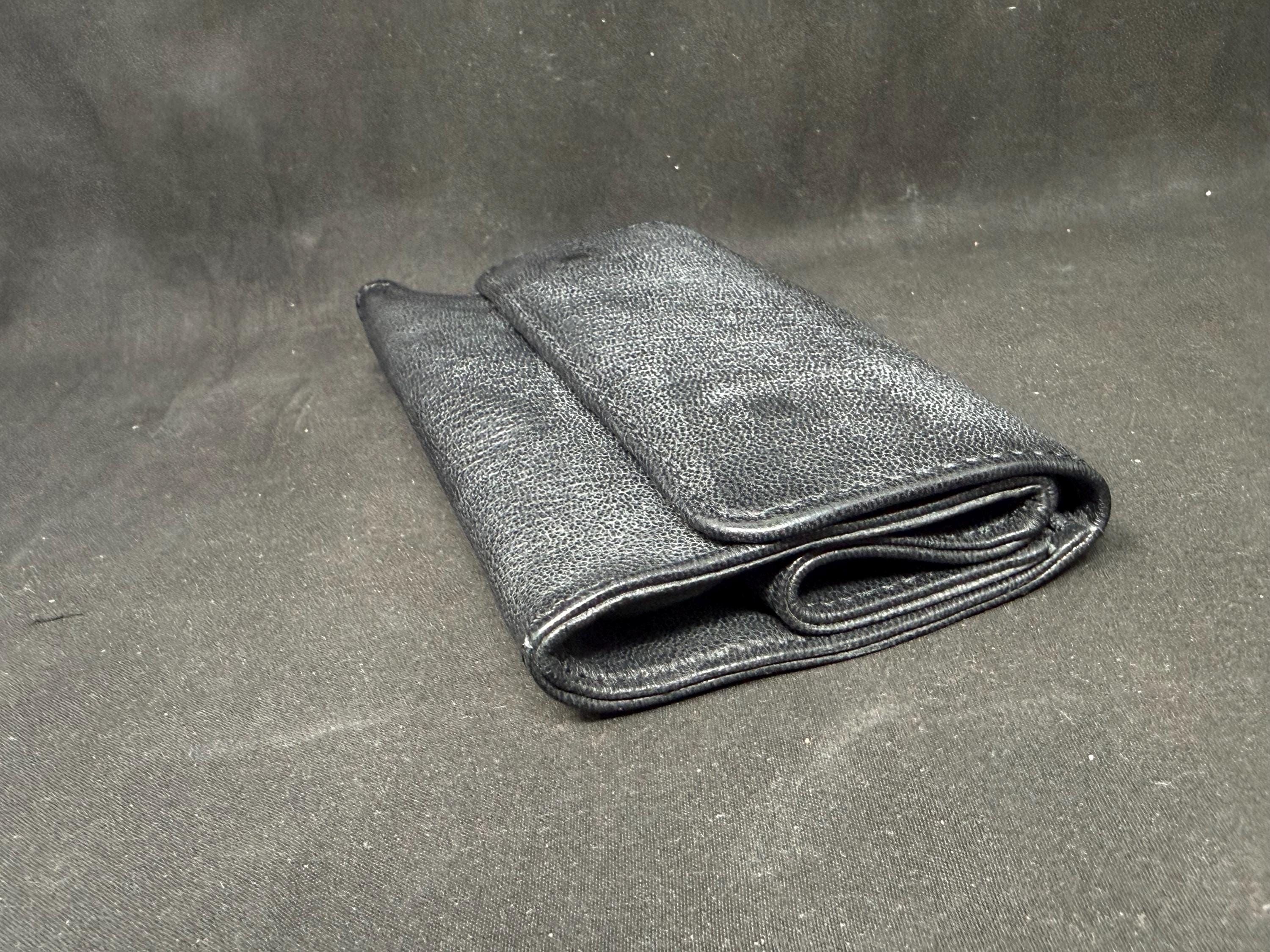 German Medical-Grade Leather Expandable Tobacco Pouch | Magic Box Design, NOS 4