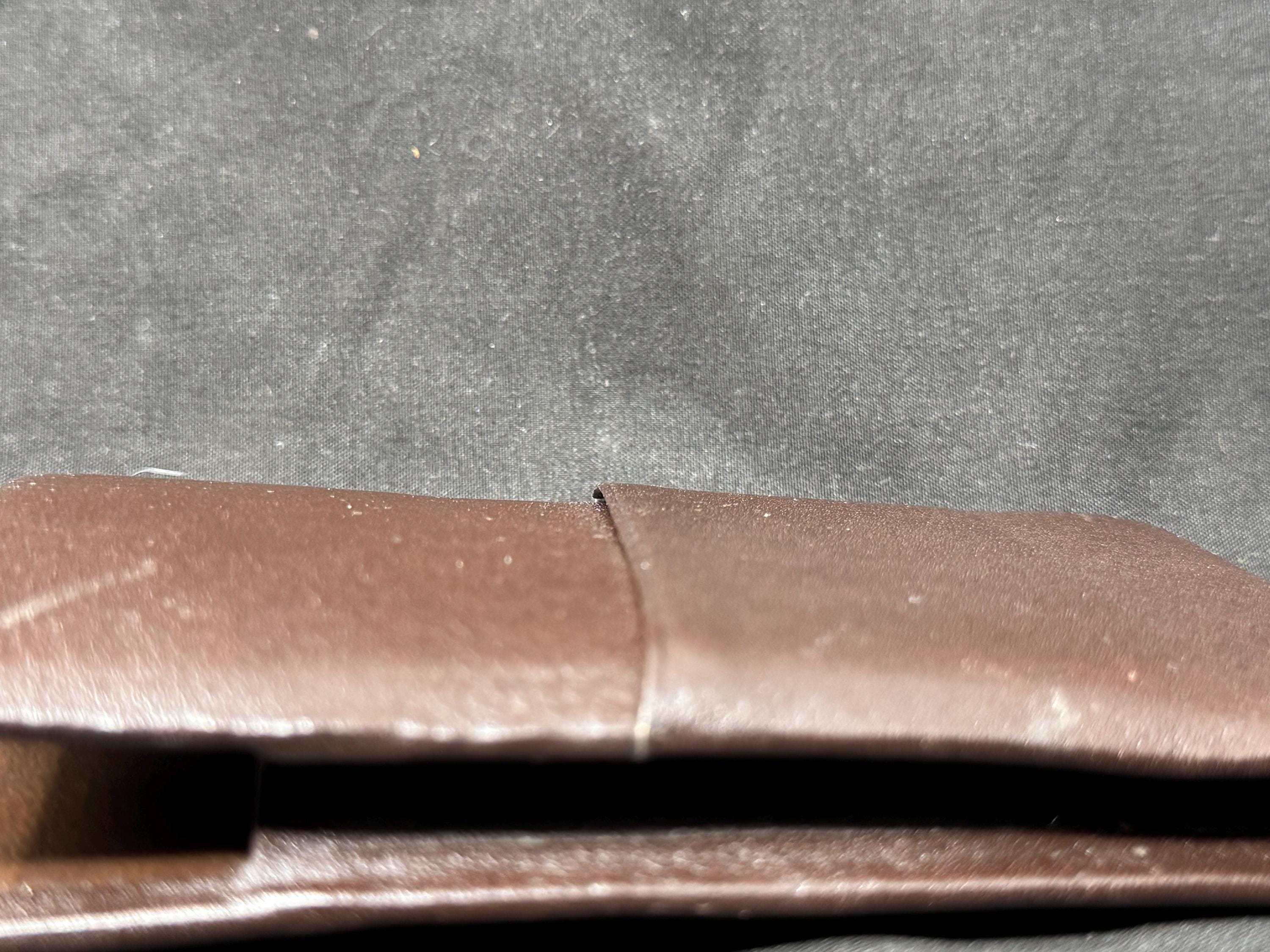 Vintage German Leather 3-Cigar Travel Case | Textured Light Coffee | Tabakgeschaft Estate 10