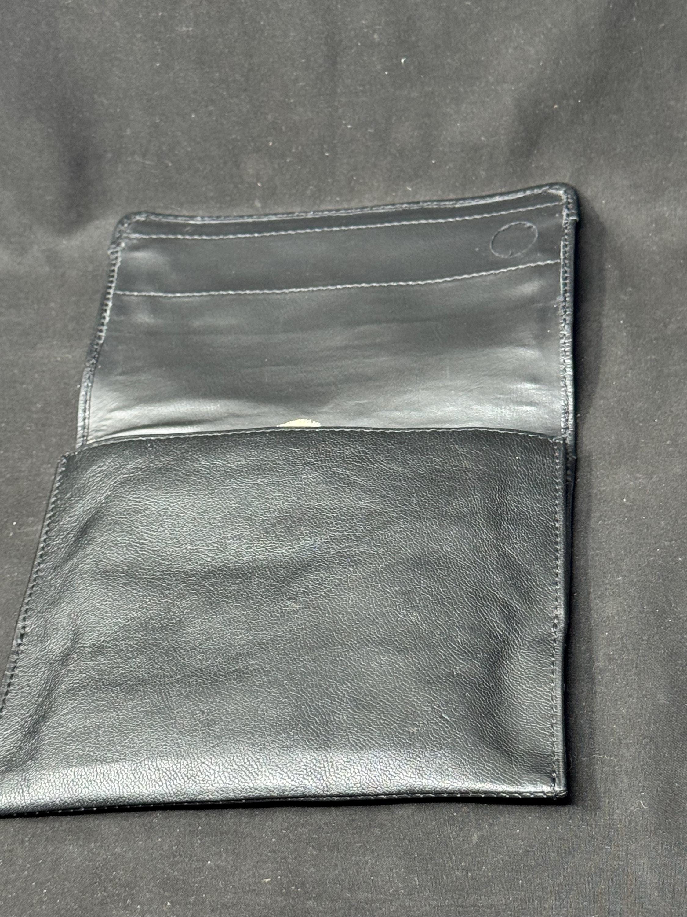 Genuine Leather Tobacco Pouch - 6x7 Oversized Roll-Up, Medical Rubber Lined 8