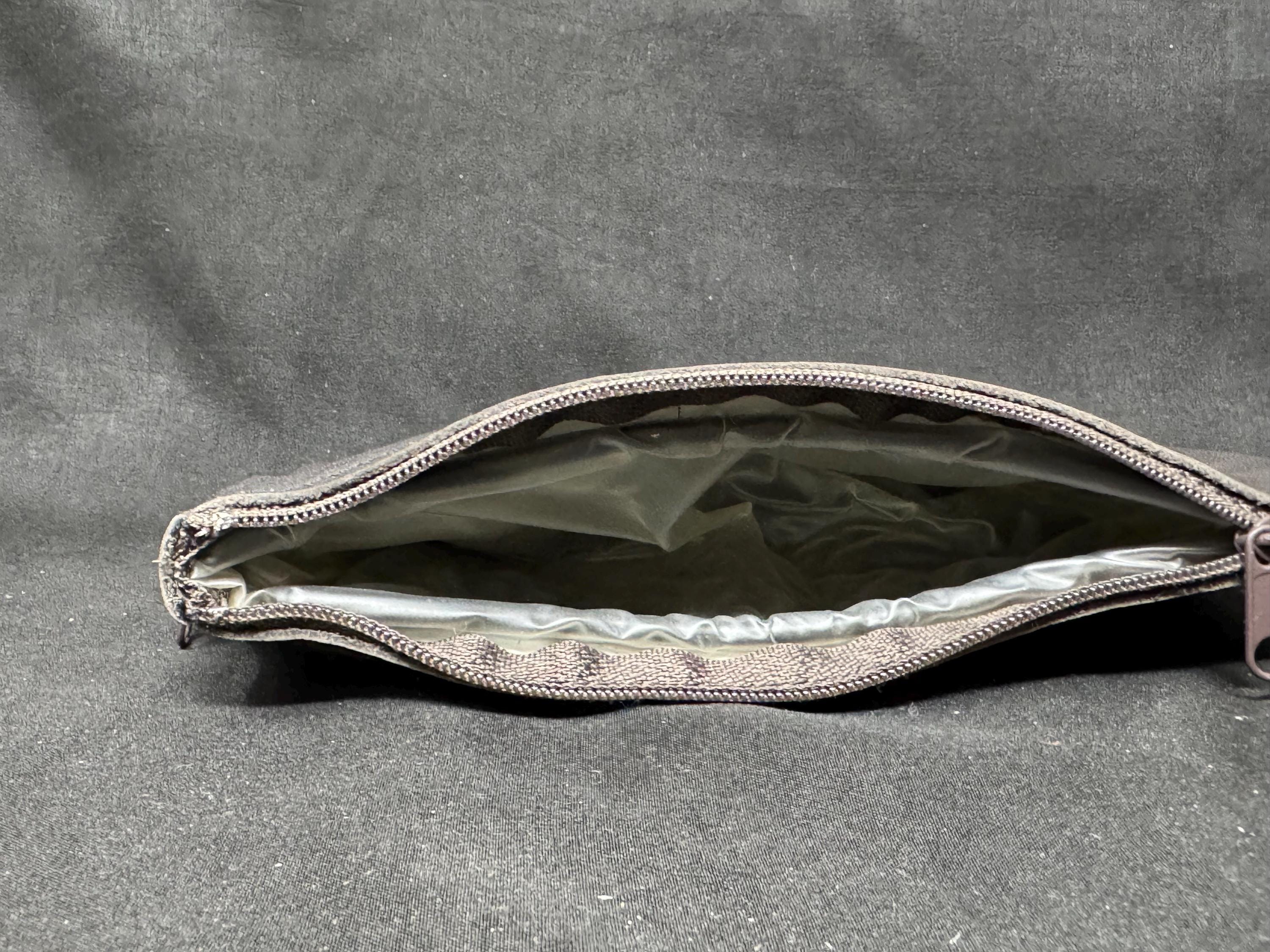 Vintage German Leather Dual-Compartment Pipe Tobacco Pouch NOS 6
