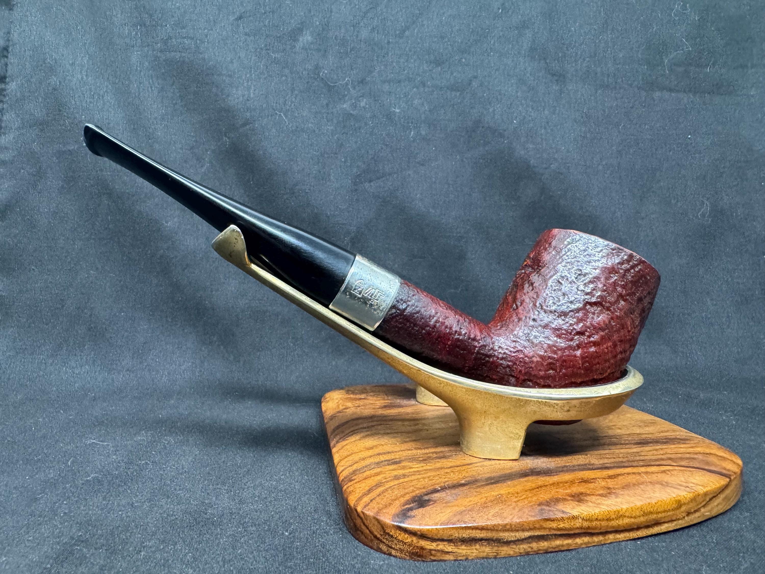 Hilson Filter 8 Red Sandblast Estate Pipe - Professionally Restored Metal Band 5