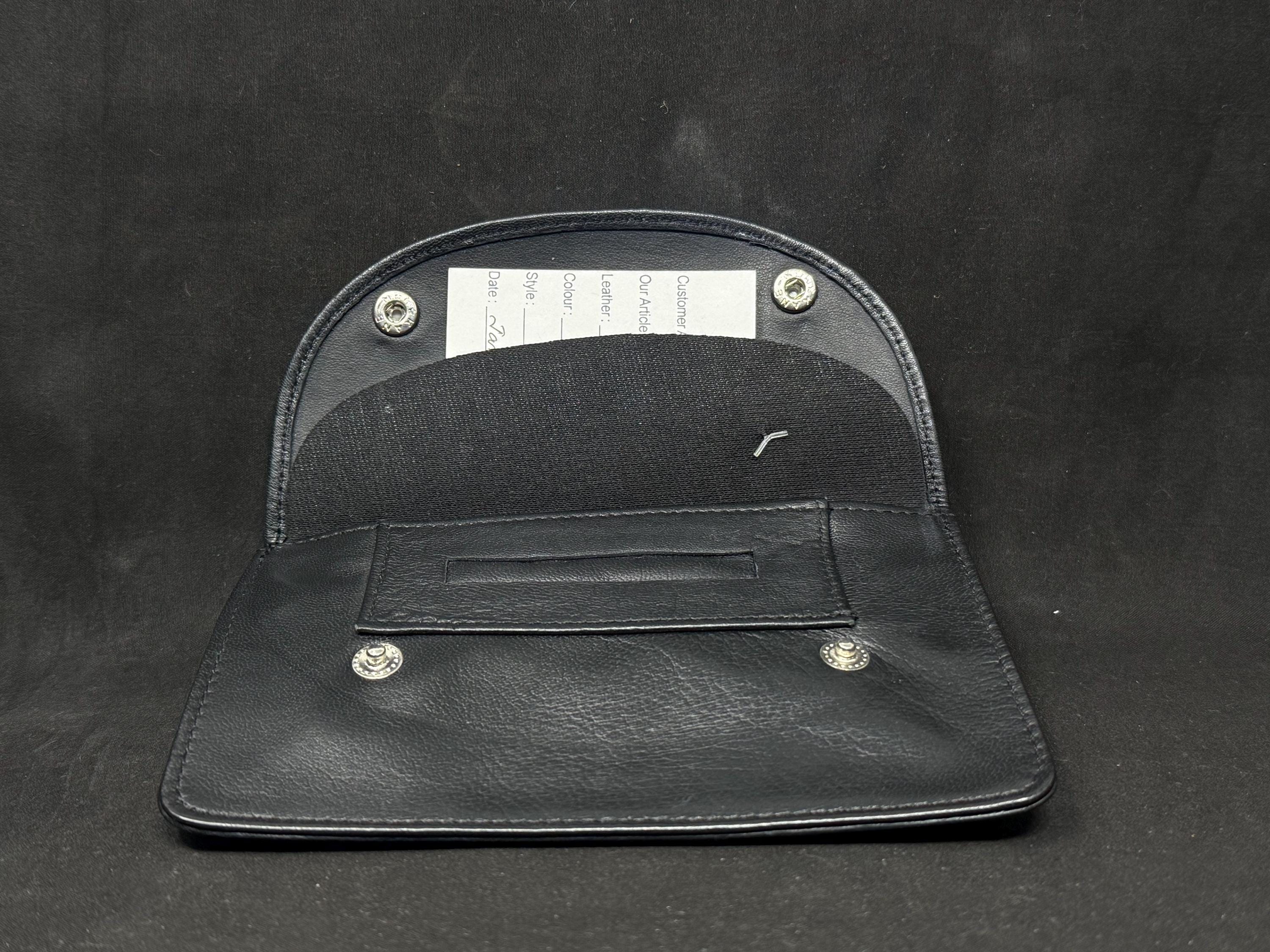 Vintage German Medical Rubber-Lined Tobacco Pouch, 1oz Capacity, NOS 2
