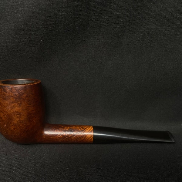 French Estates: Yves St. Claude BORDEAUX Smooth Straight Billiard (555) Tobacco Pipe SKU-1037