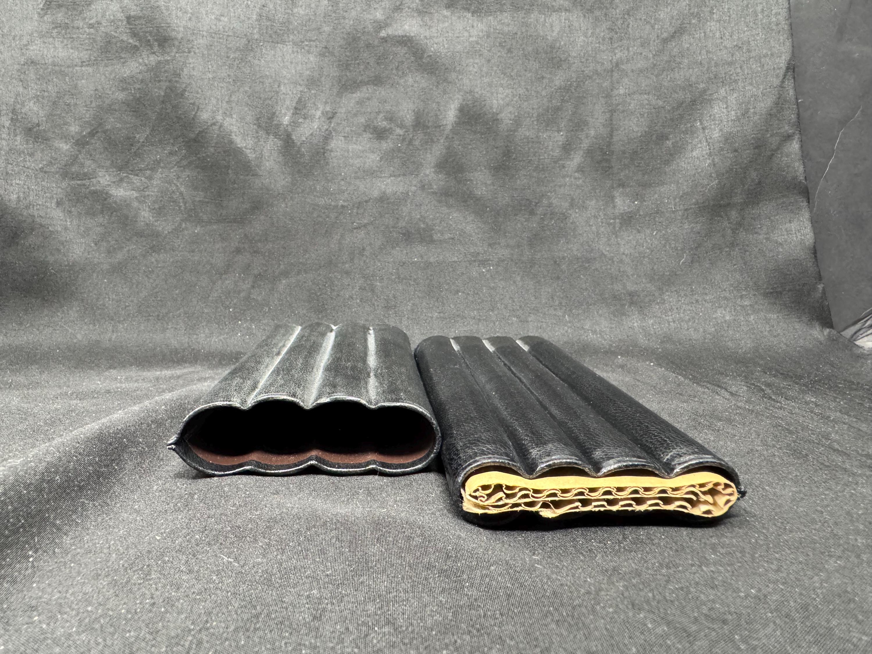 Ubrique Leather 4-Cigar Travel Case – German Bespoke Design.SKU-275 5