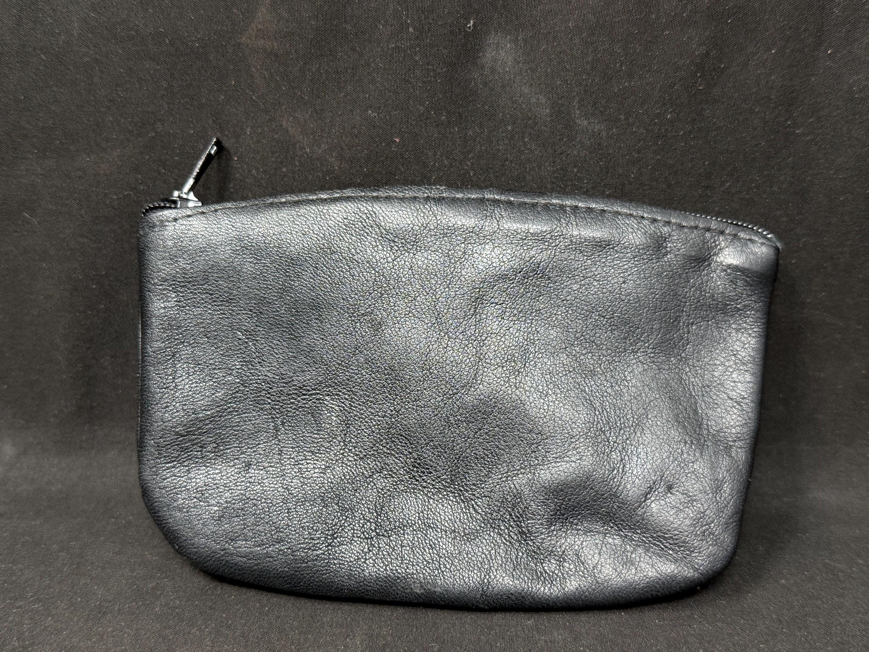 Vintage German Leather Minimalist Pouch - Smooth Coffee - Estate Tobacconist