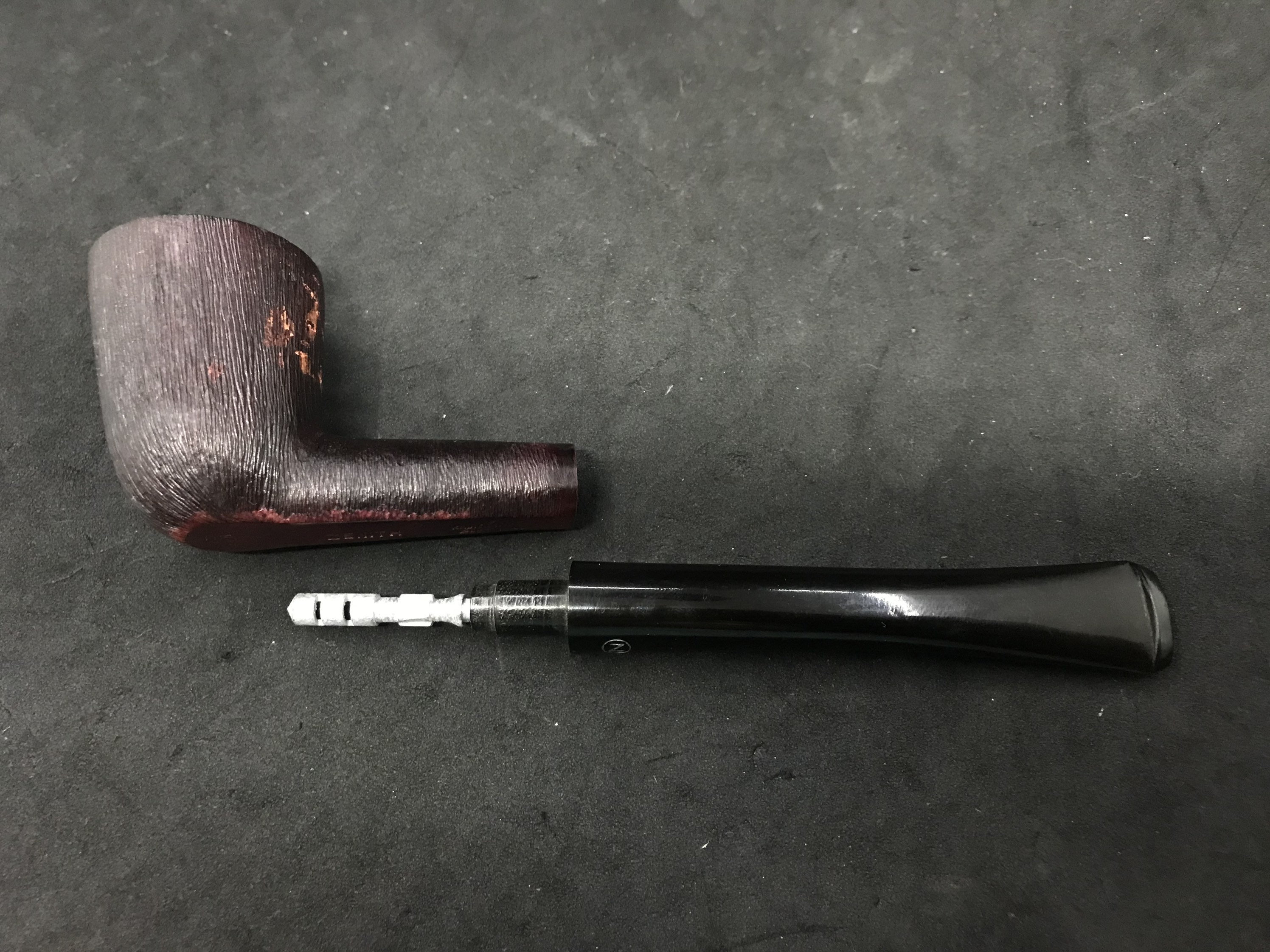 Zenith 85 Italian Briar 1955 Brush Finish Straight Billiard 9