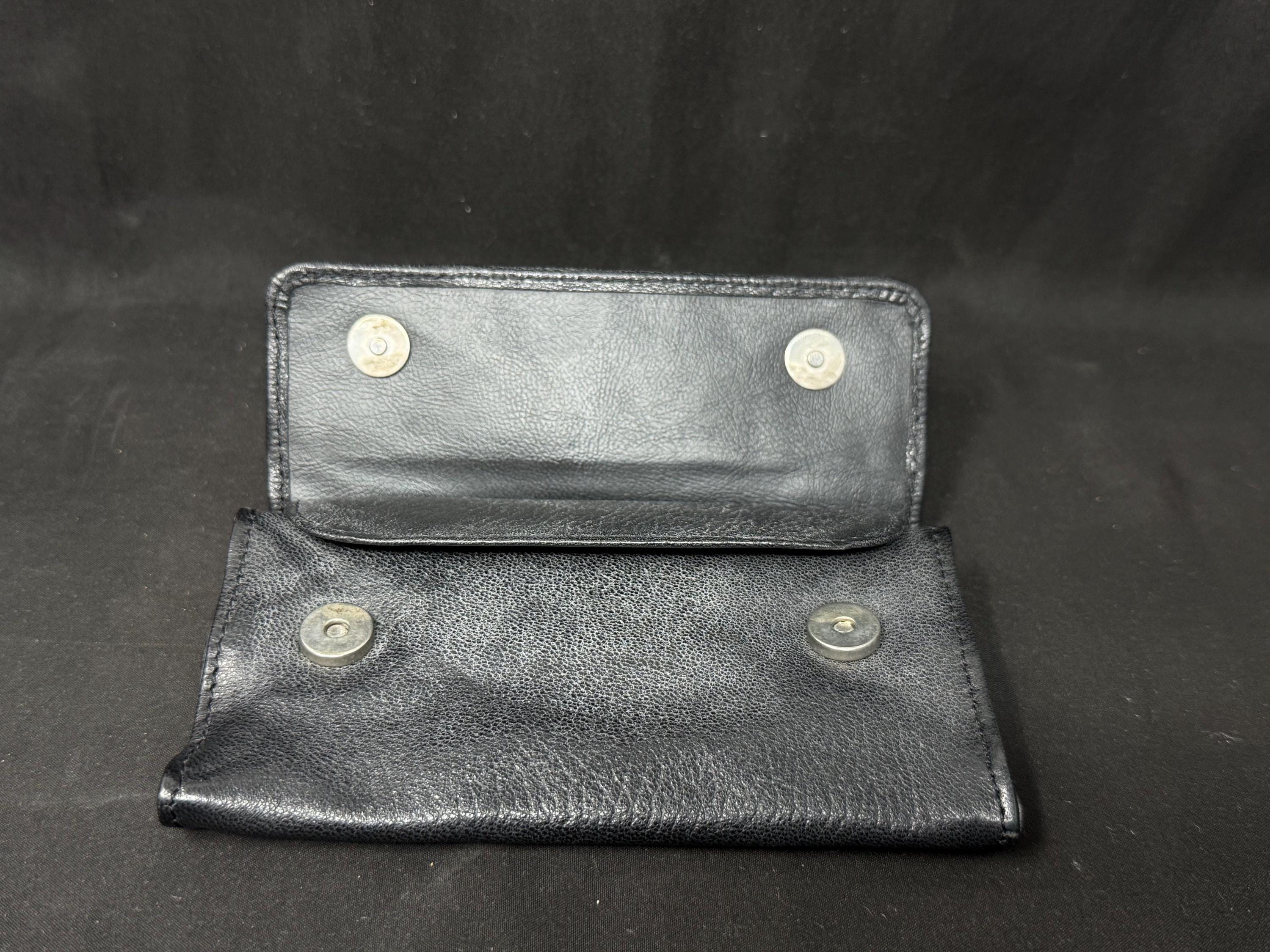 German Medical-Grade Leather Expandable Tobacco Pouch | Magic Box Design, NOS 3