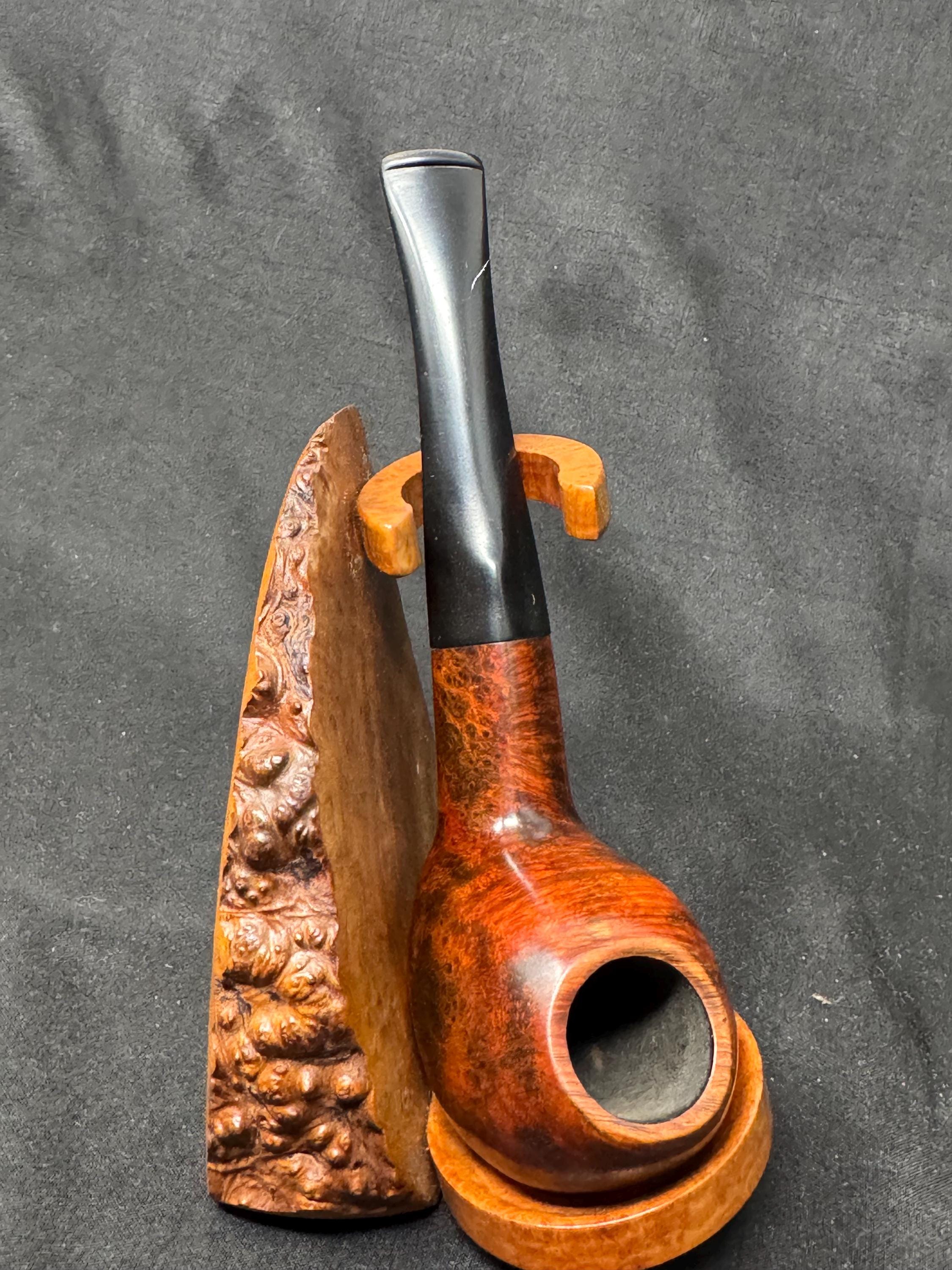 Art Deco Cross Grain Egg, 9mm Filter, Diamond Shank - Museum Estate 3