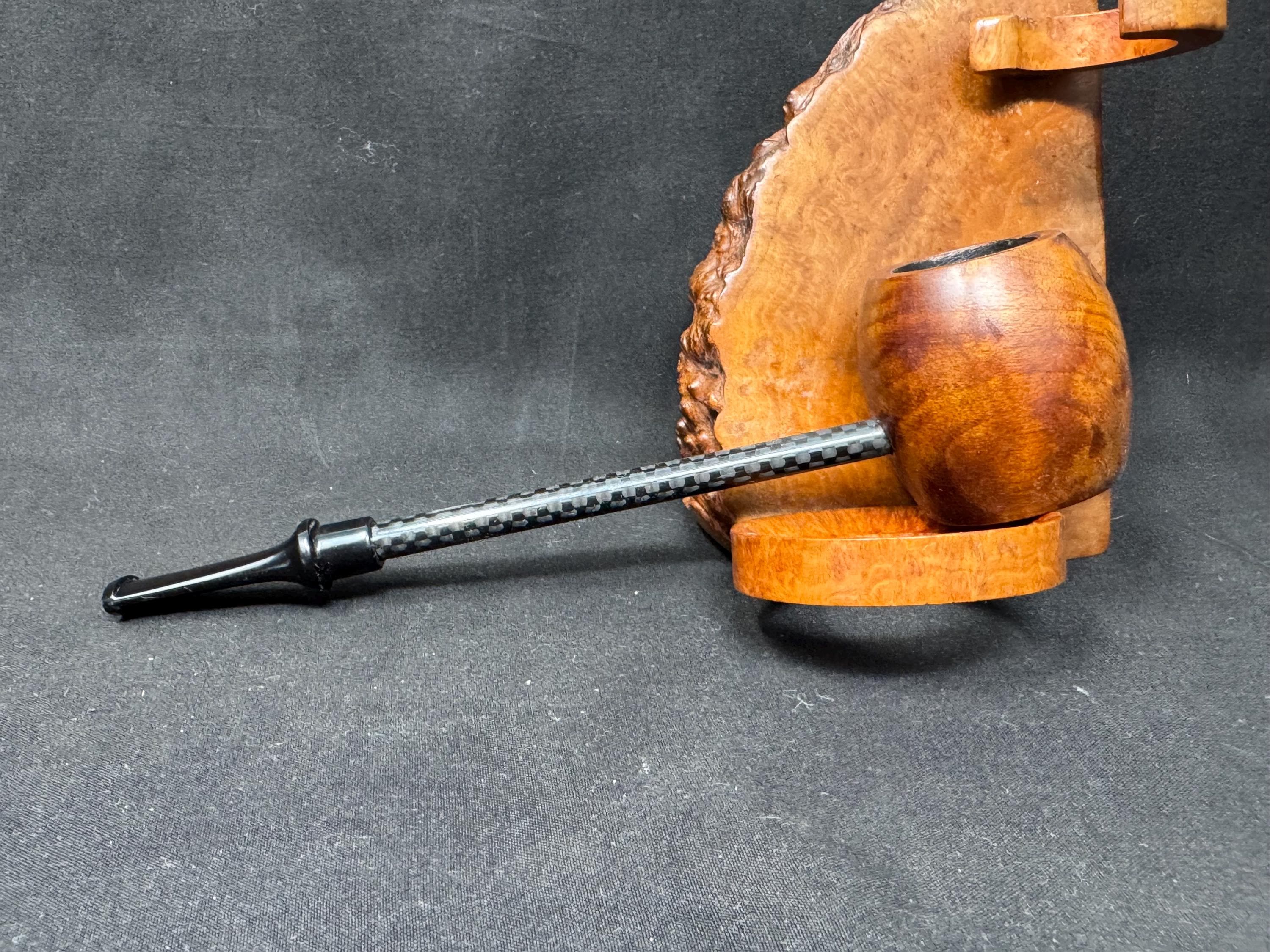 Worobiec Popeye Smooth Apple Sitter - Polish Workshop Estate Pipe 3