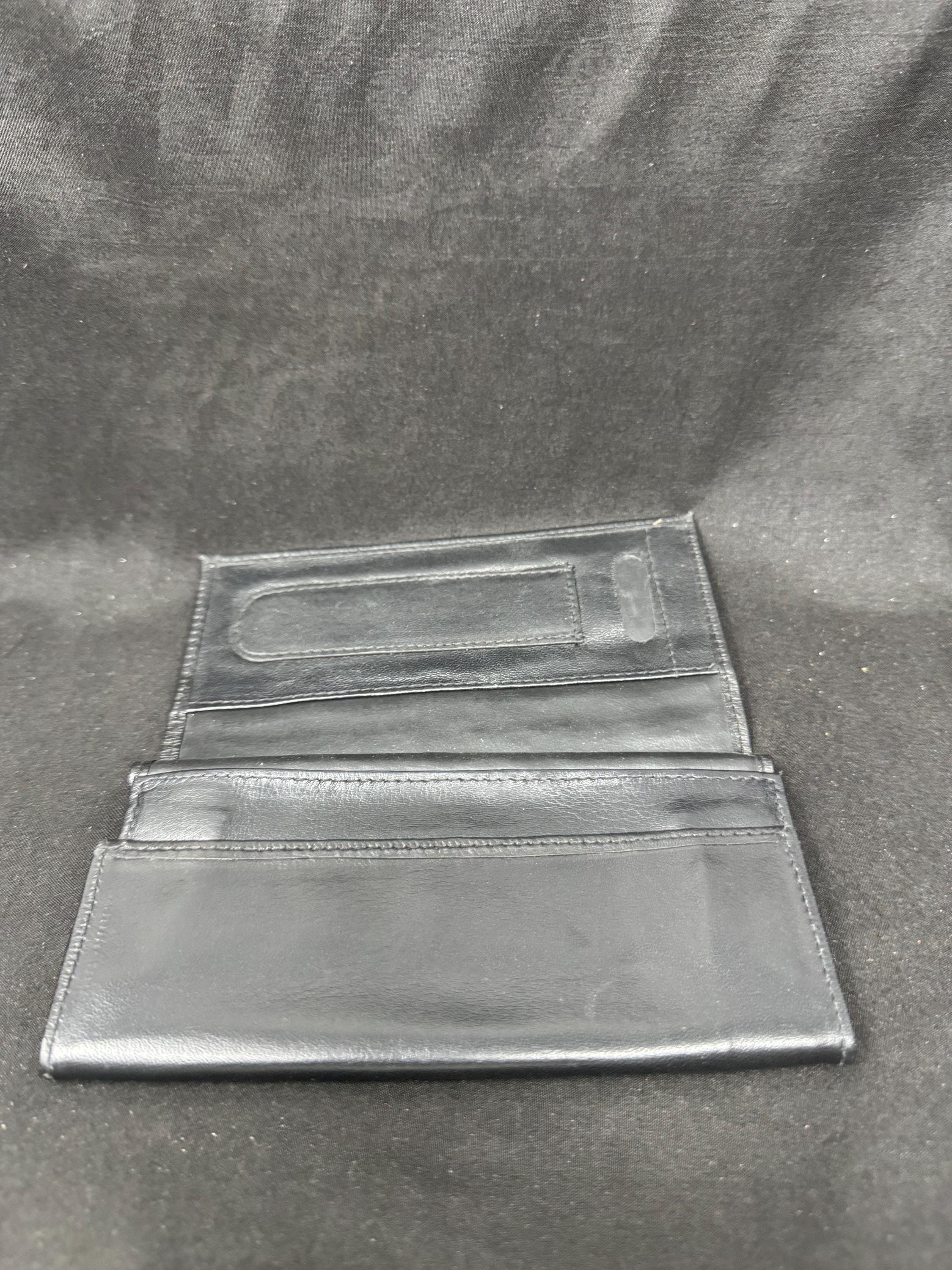 Vintage German Leather Tobacco & Tool Roll Tri-Fold Travel Organizer – Estate Accessory 3