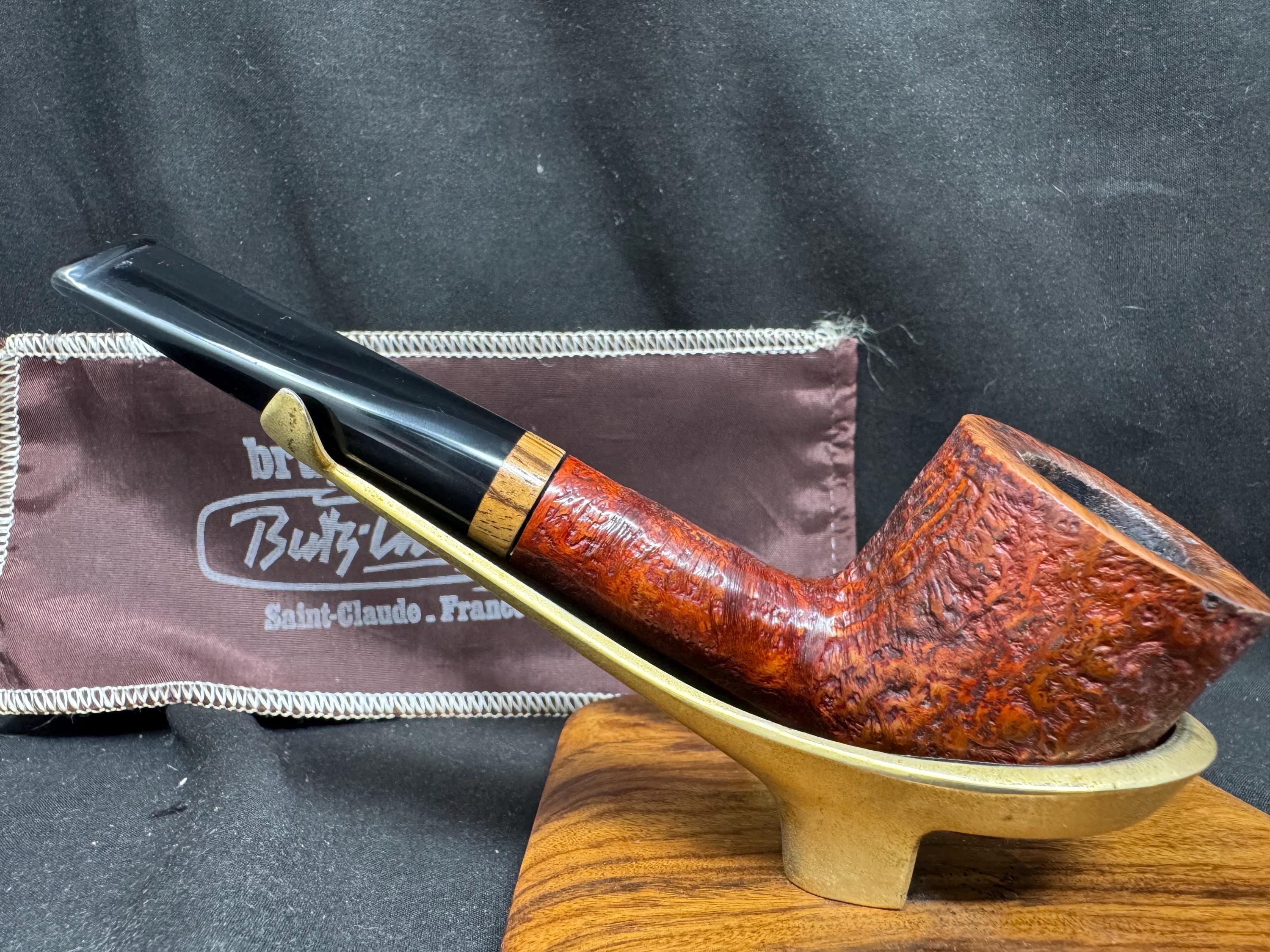 French Estate Butz Choquin JURA 1009 Sandblast Straight Billiard Pipe 3