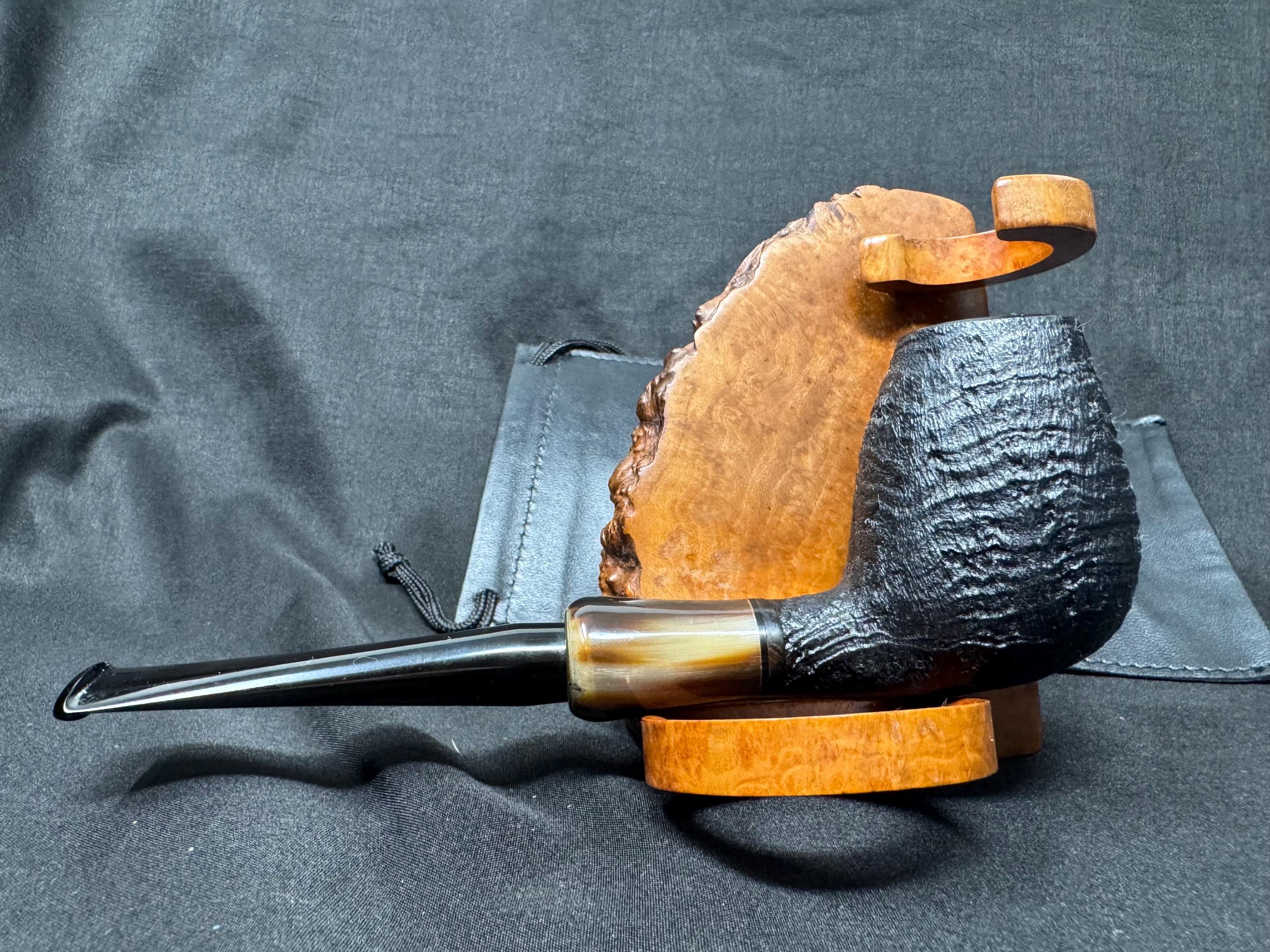Jurgen Moritz Freehand 323 Sandblast Egg - German Artisan Collector Grade 2