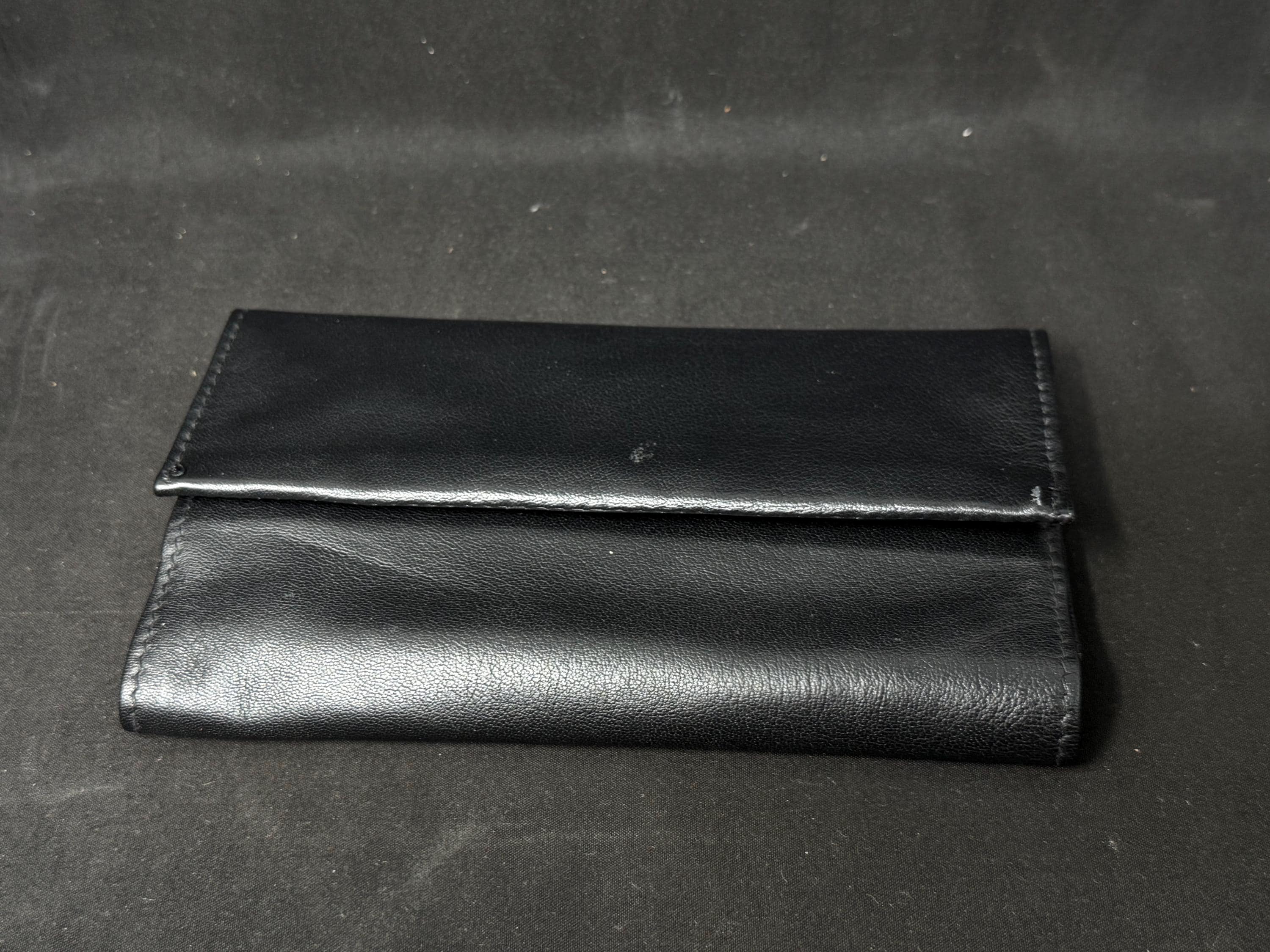 German Leather Tri-Fold Tobacco & Tool Roll | Vintage Travel Organizer | Estate Tobacconist