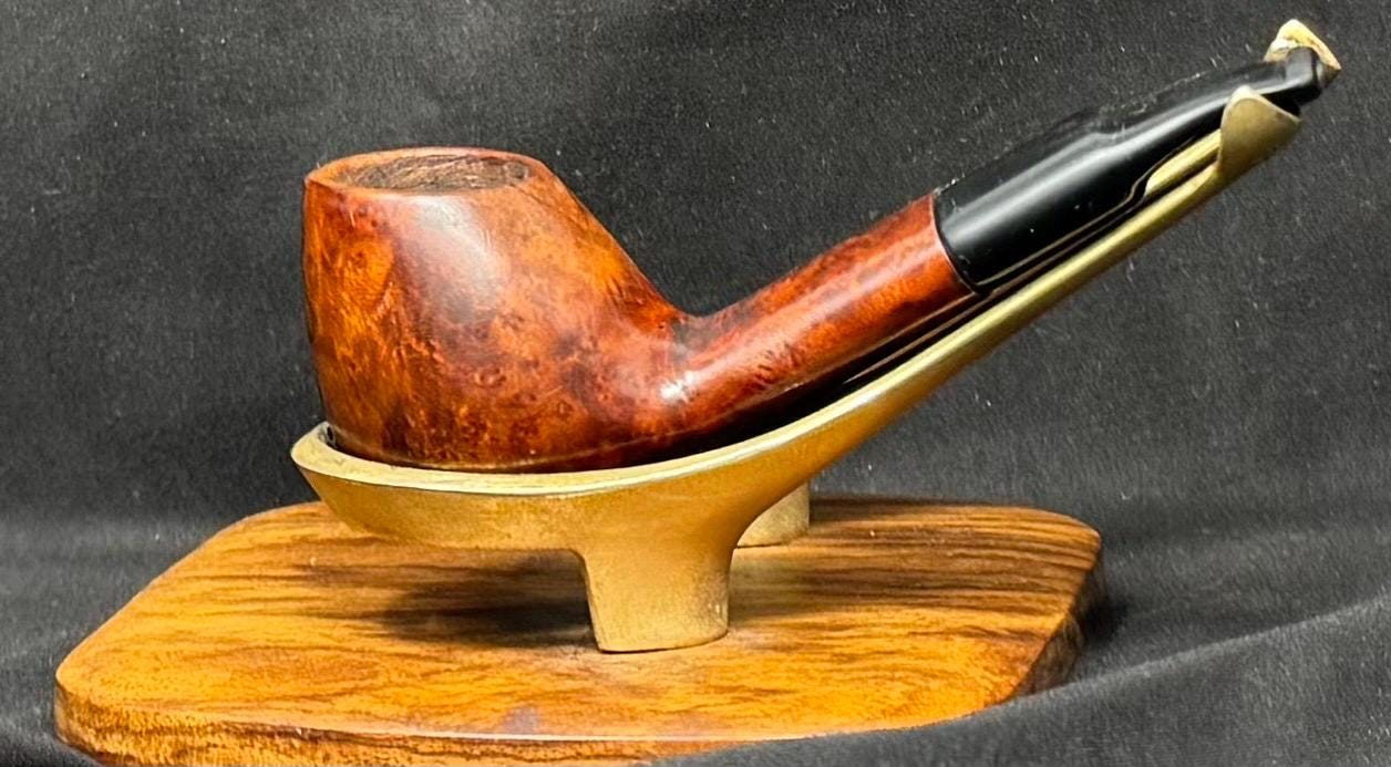 Erik Nordings 08 Smooth Brandy Pot - Danish Estate Pipe, Vertical Grain