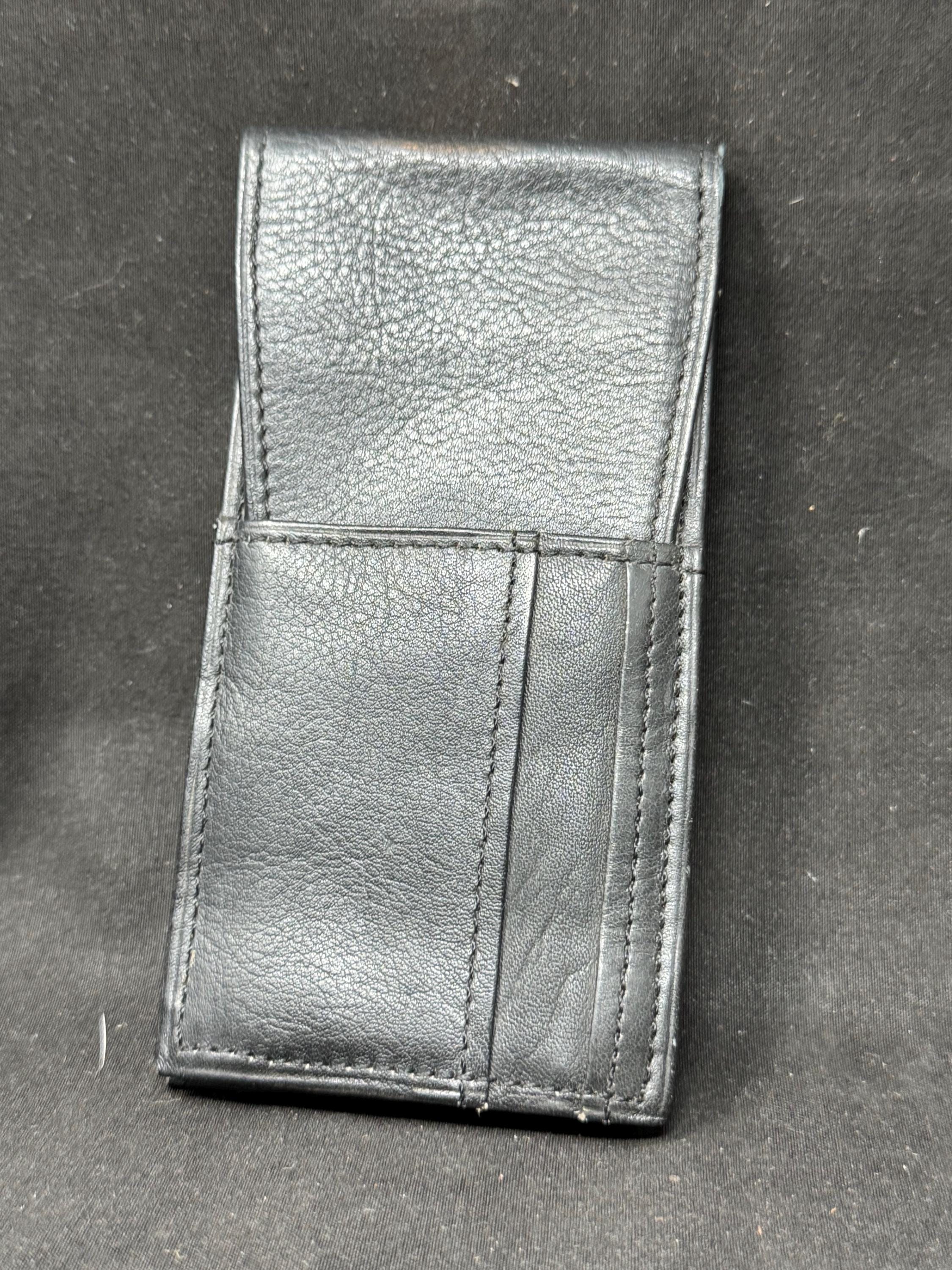 Vintage German Leather 3-Cigar Holder Case | Textured Travel Pocket Roll 2