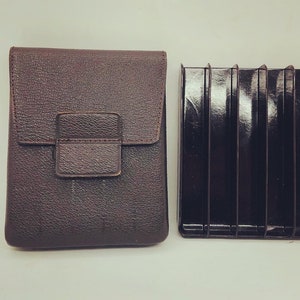 German Leather Cigar Case, Leather Cigar Case for Five Cigars 1” SKU (266)