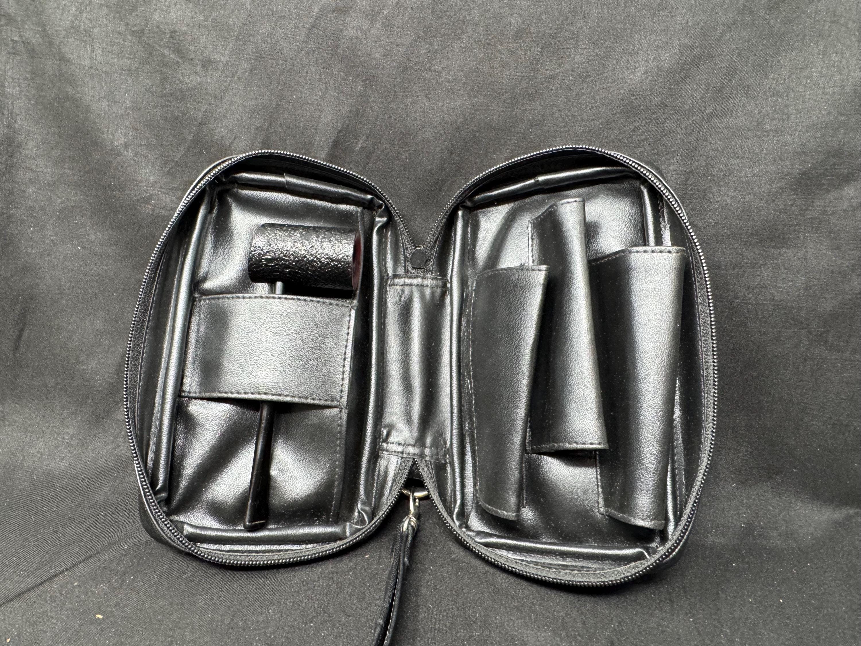 Vintage German Leather 3-Pipe Travel Organizer | NOS Tobacconist Stock 8
