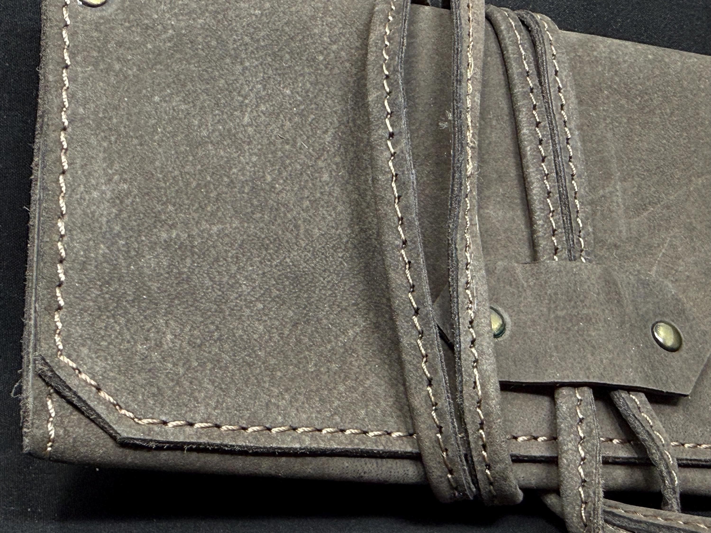 Edwardian Roll-Up Tobacco Field Pouch | Leather Travel Case | Early 1900s 6