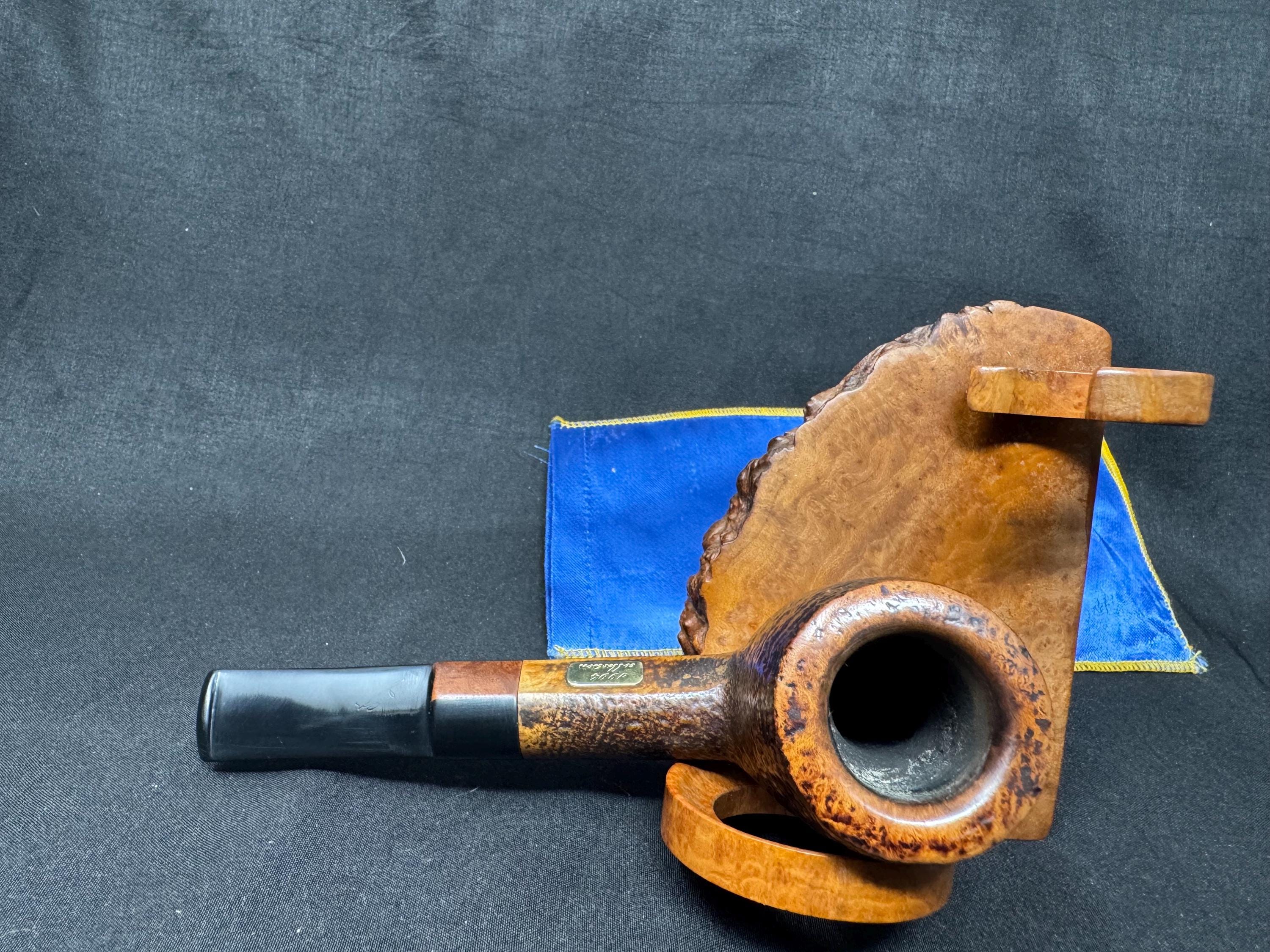 Savinelli Collection 1994 Sandblasted Billiard | Limited Annual Edition | Brass Placard | Italian Masterpiece for Collectors.SKU-246 3