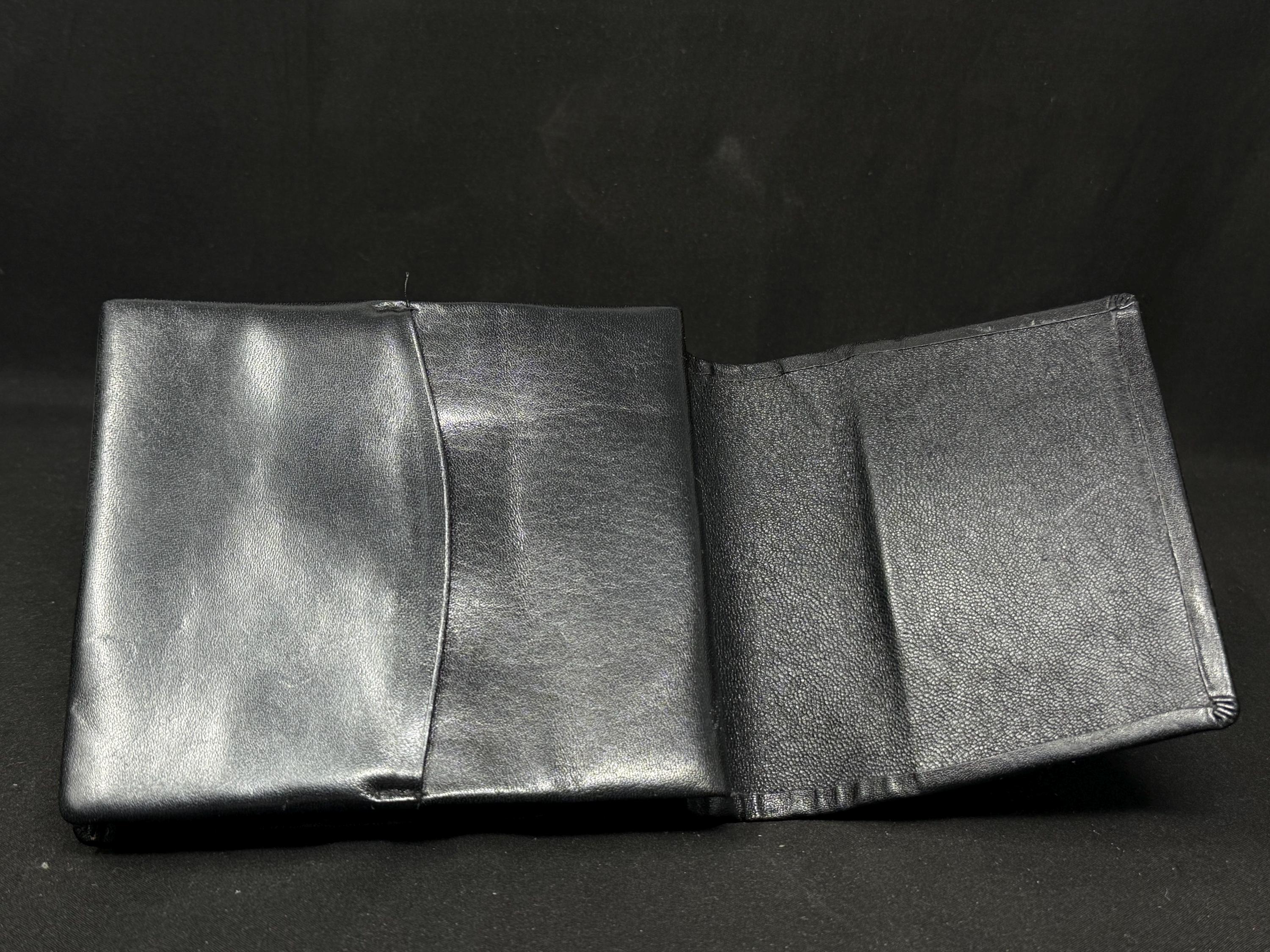 Offenbach German Leather Five-Cigar Travel Case - Rigid, Genuine Leather, Pocket Size 5.5" x 4.5" 6