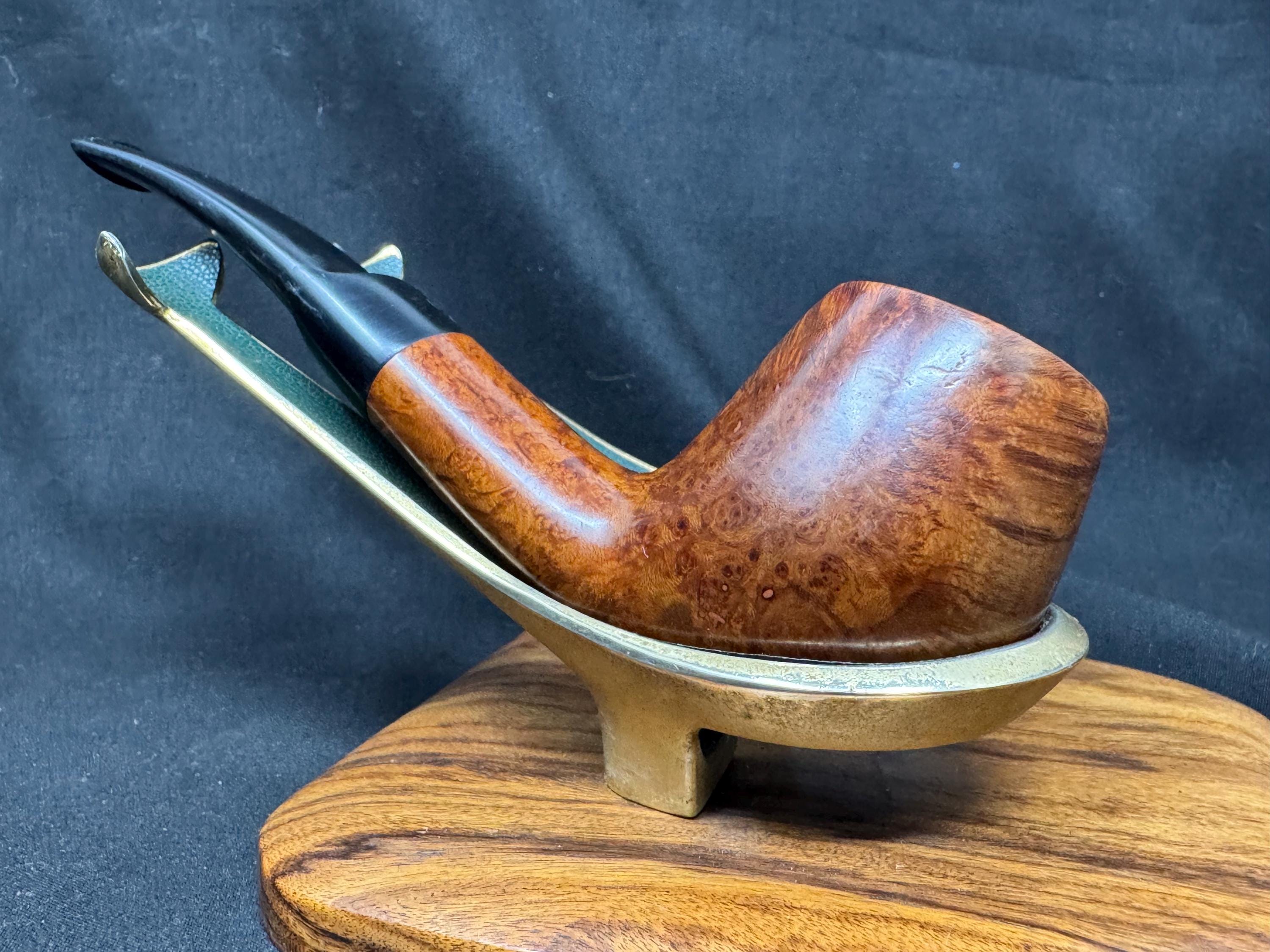 Georg Jensen Granat Grant Model 66 Smooth Bent Billiard - Danish Estate Pipe SKU-071 9