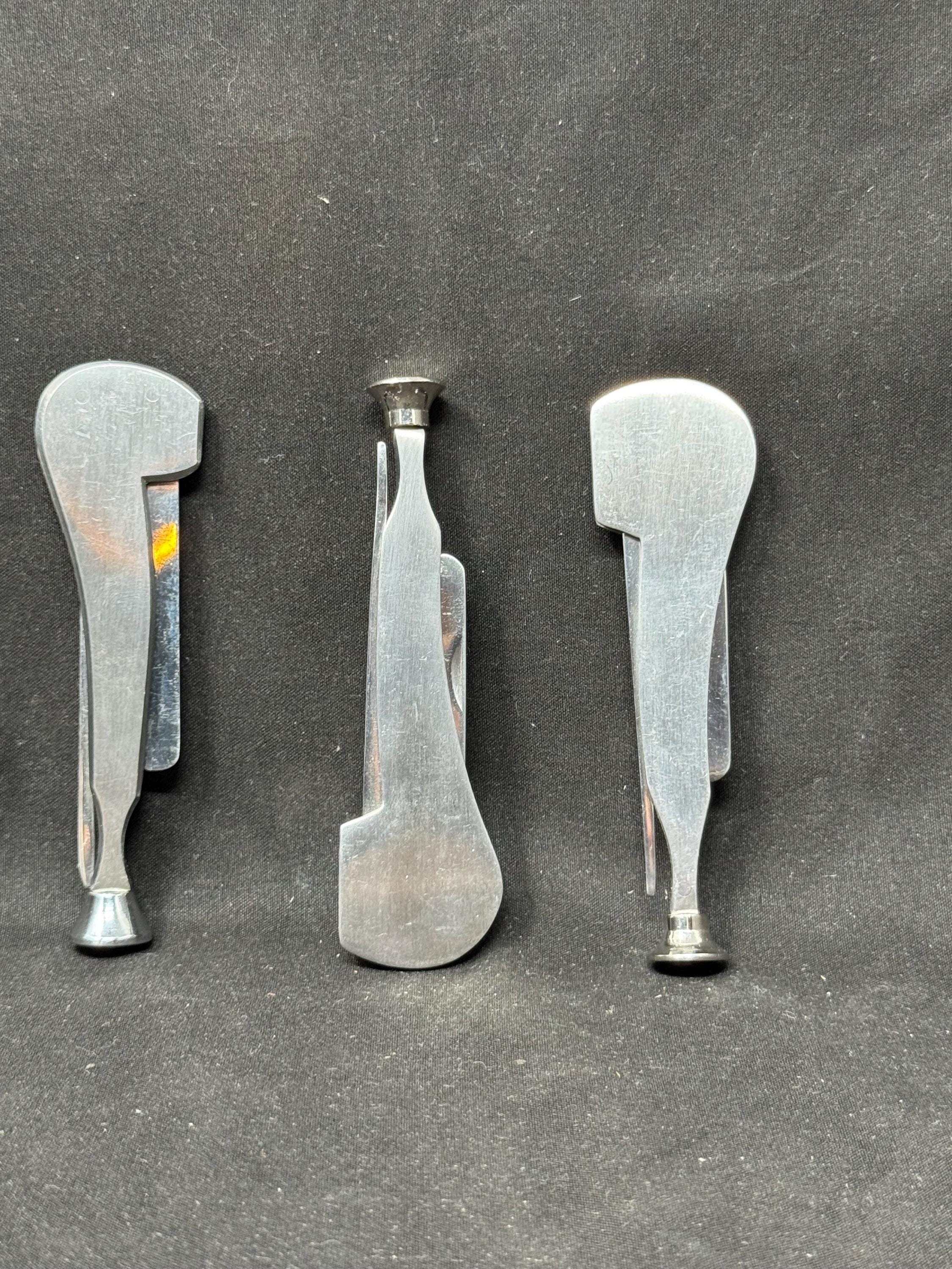 Antique Smoking PIPE TOOL c. 1900-1930 | Solid Stainless Steel Tamper, Reamer & Scraper | Pocket-Sized Collectible.SKU-302 8