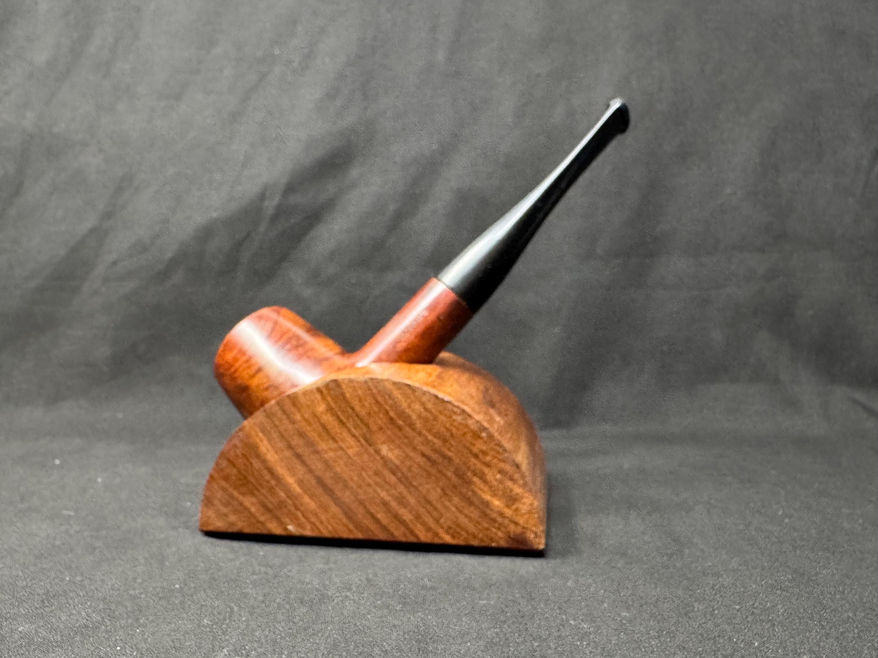 Mid-Century Modern Sculptural Pipe Stand | Single-Piece Briar | Minimalist Form 5