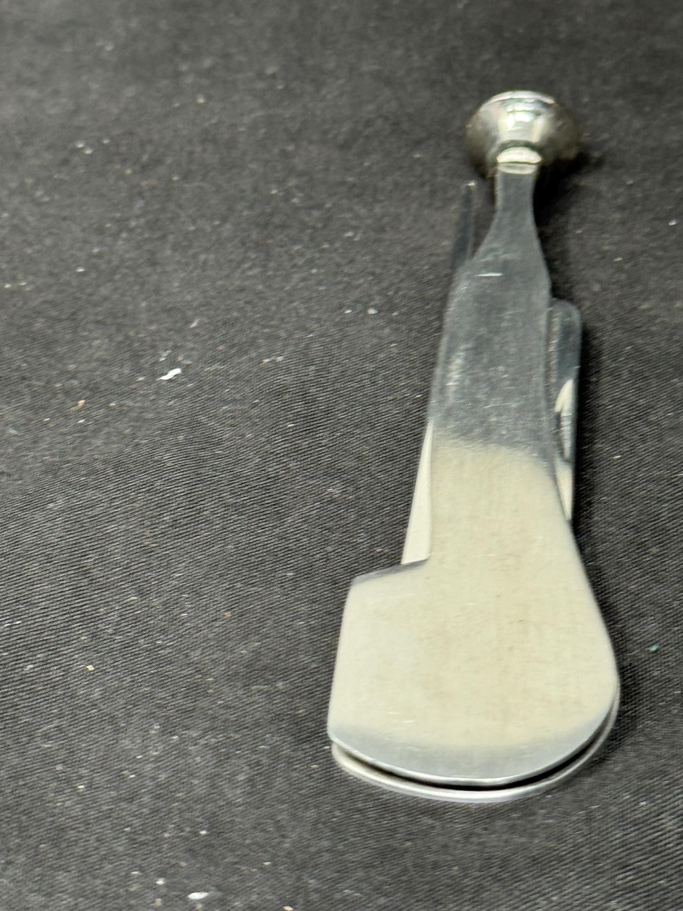 Antique Smoking PIPE TOOL c. 1900-1930 | Solid Stainless Steel Tamper, Reamer & Scraper | Pocket-Sized Collectible.SKU-302 5