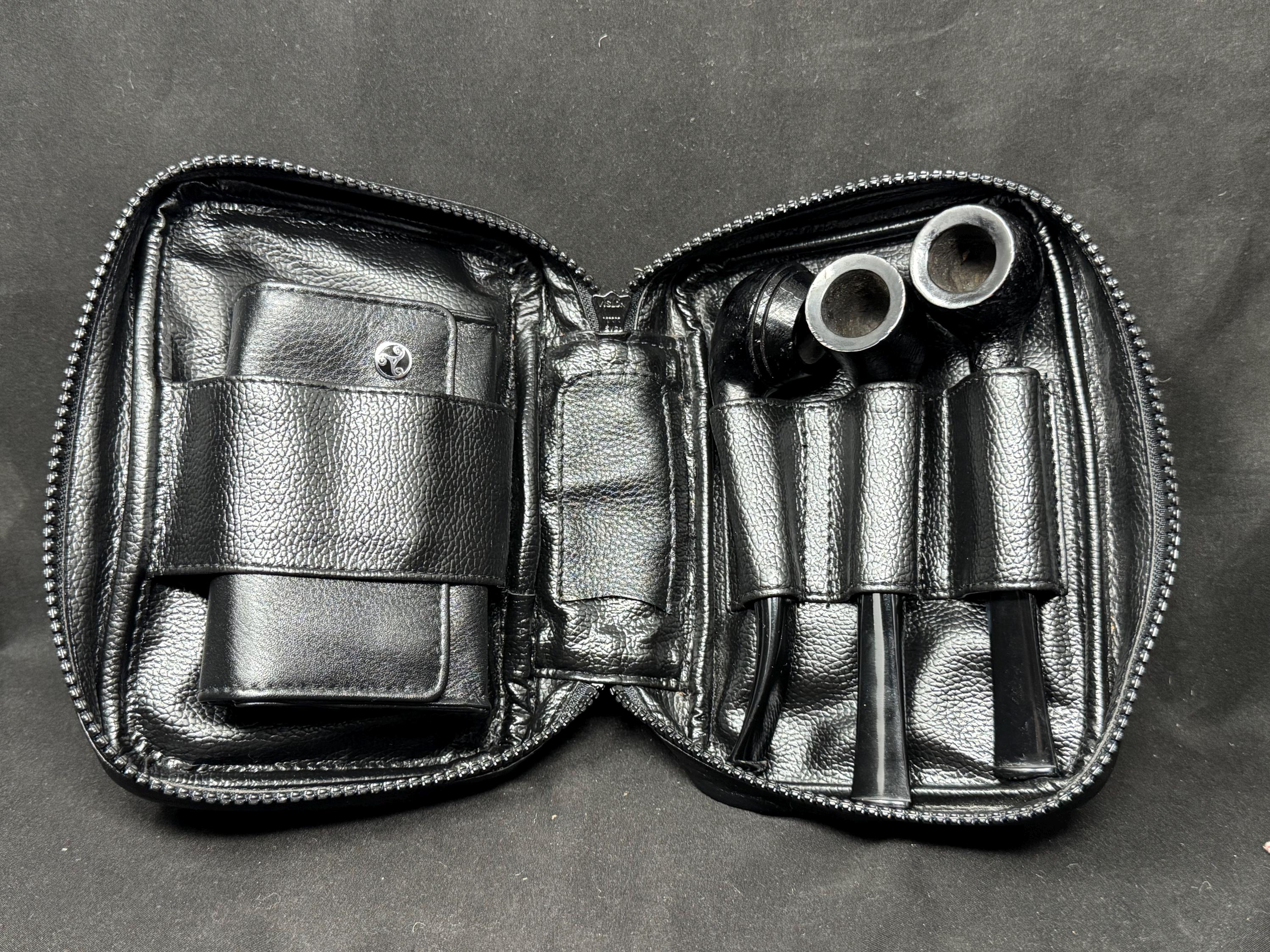 Rattray's Mary Sandblast Complete Set: 161 Rhodesian, 162 Prince, 163 Billiard with Black Knight Bag 2