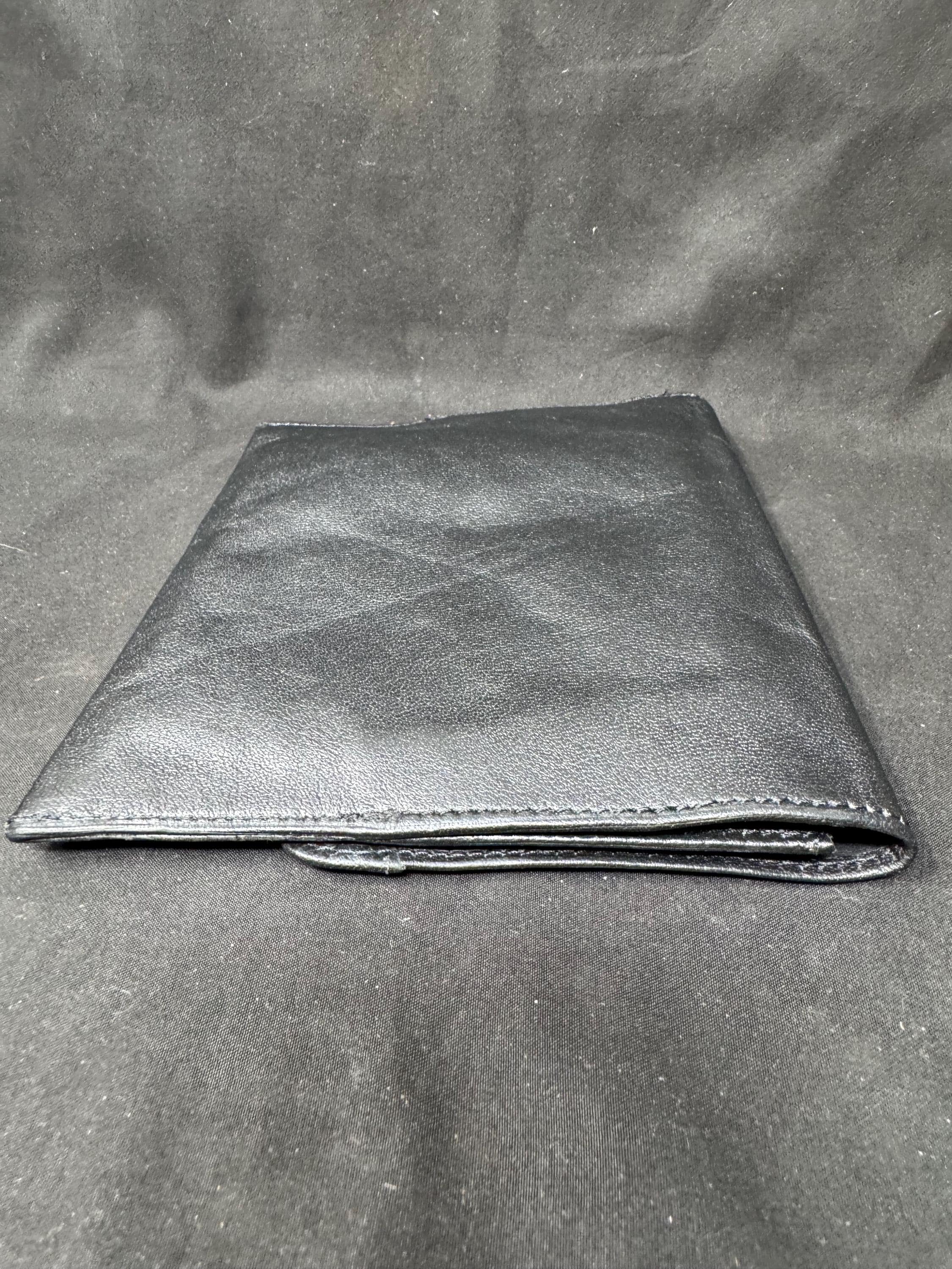 Genuine Leather Tobacco Pouch - 6x7 Oversized Roll-Up, Medical Rubber Lined 6