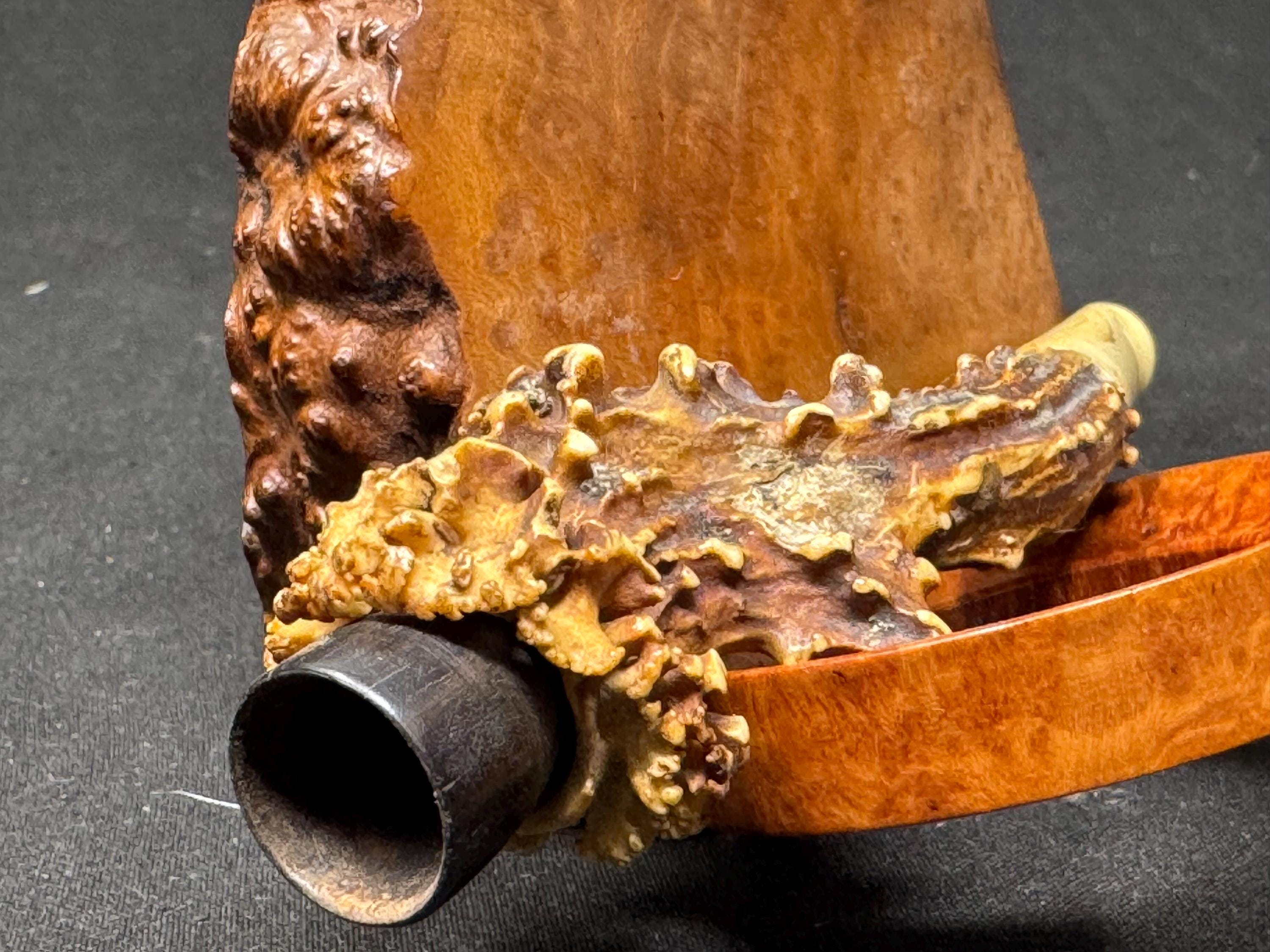 Victorian Antler and Horn Cheroot Holder, circa 1890-1910 - Rare Tobacciana 10