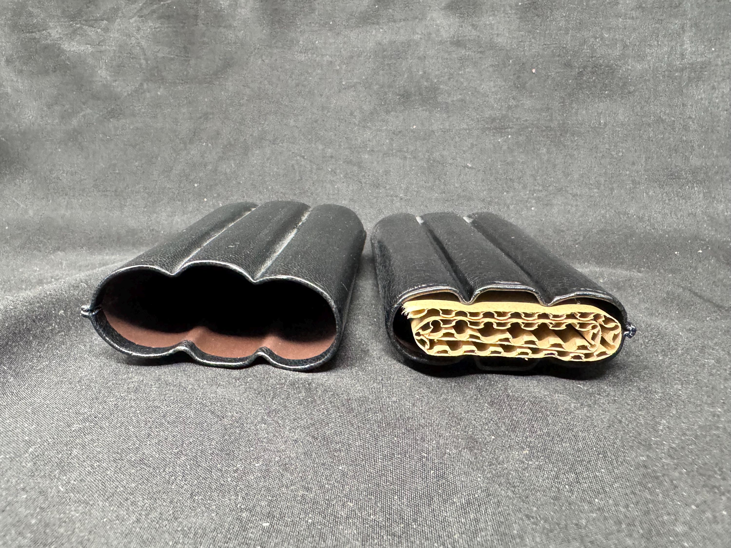 Ubrique Leather 3-Cigar Travel Case – German Bespoke Design.SKU-262 8