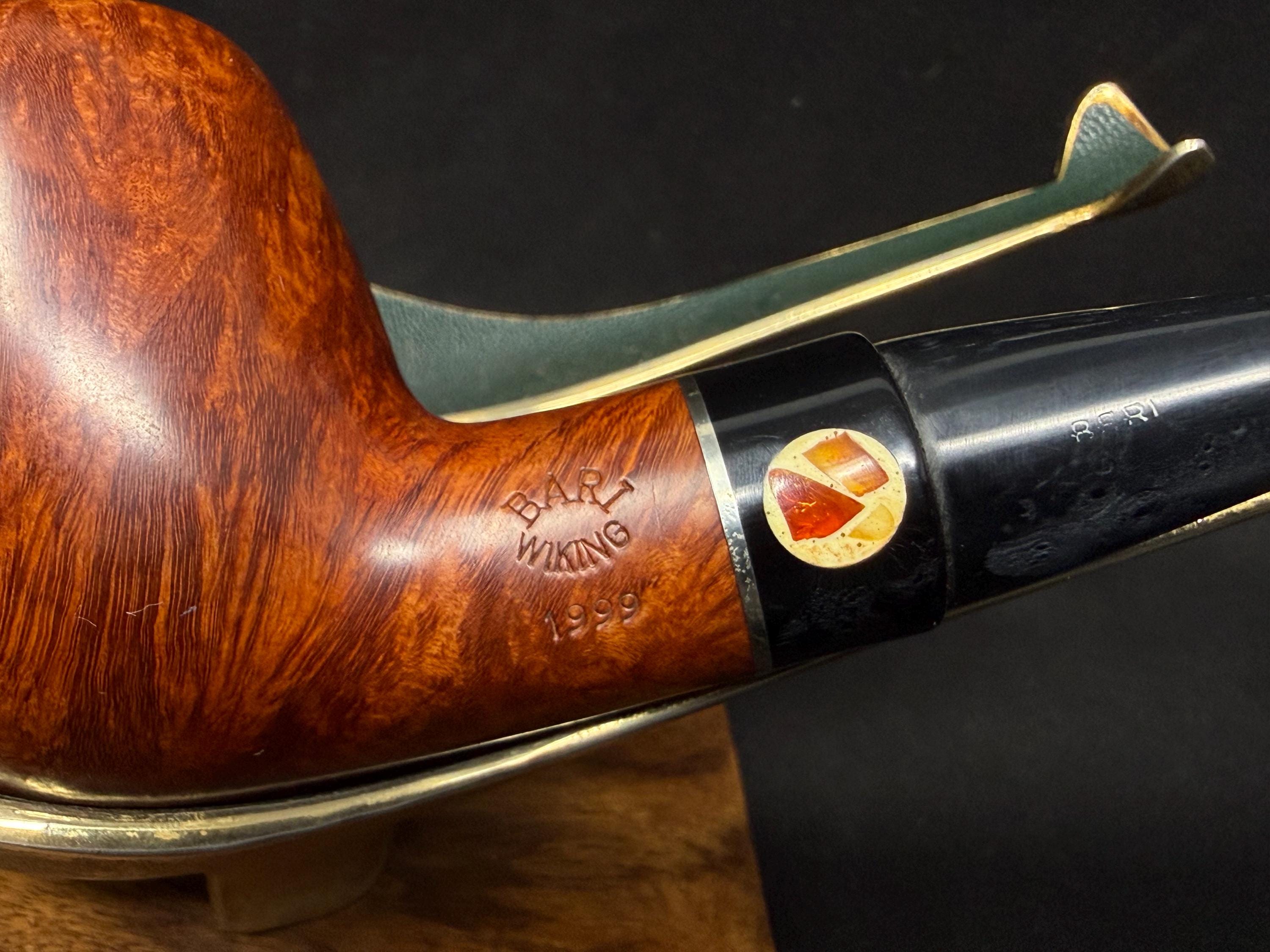 Bari Winking 1999 Pipe of the Year First Logo Army Mount Straight Billiard 5