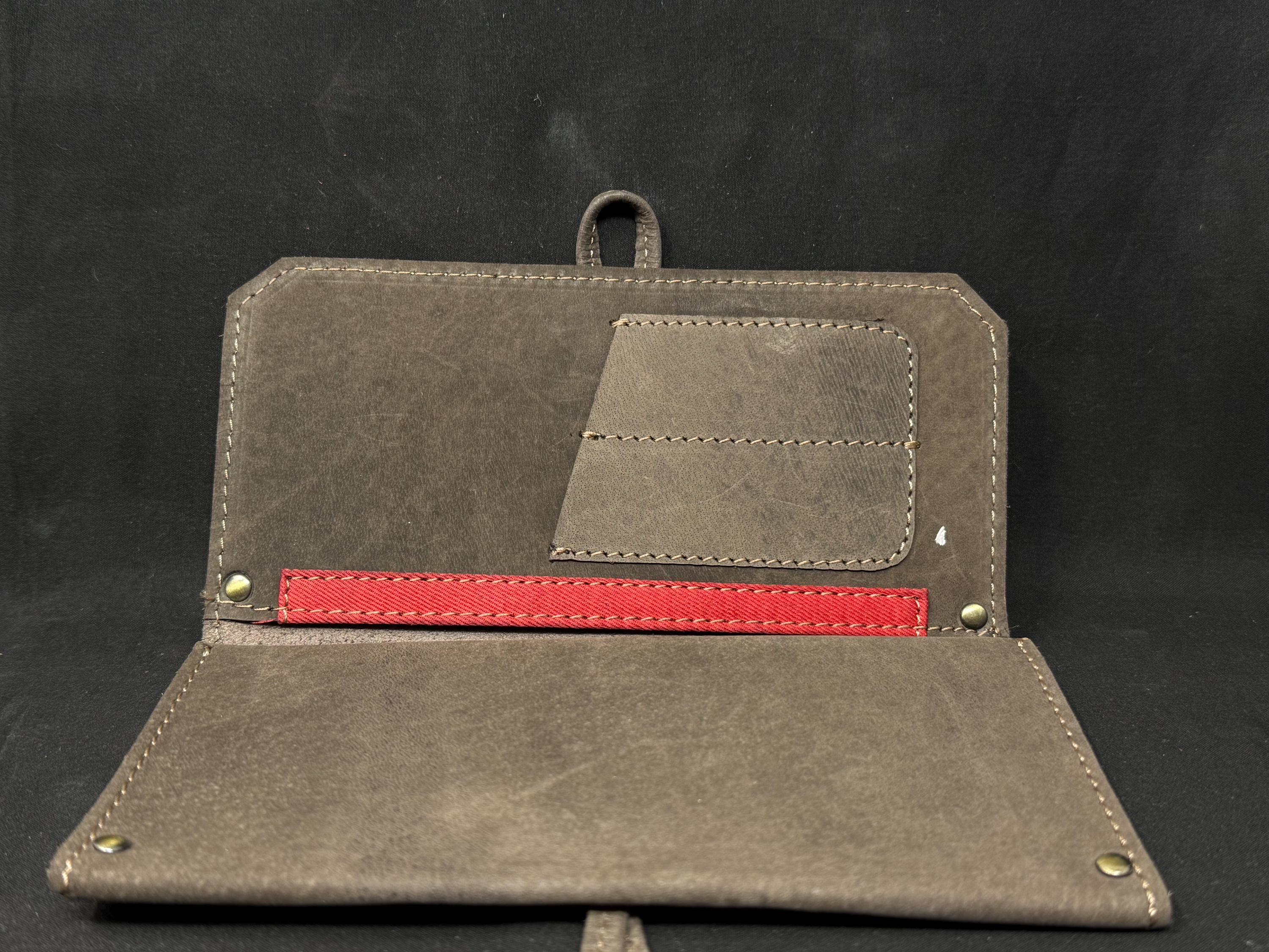 Edwardian Roll-Up Tobacco Field Pouch | Leather Travel Case | Early 1900s 2