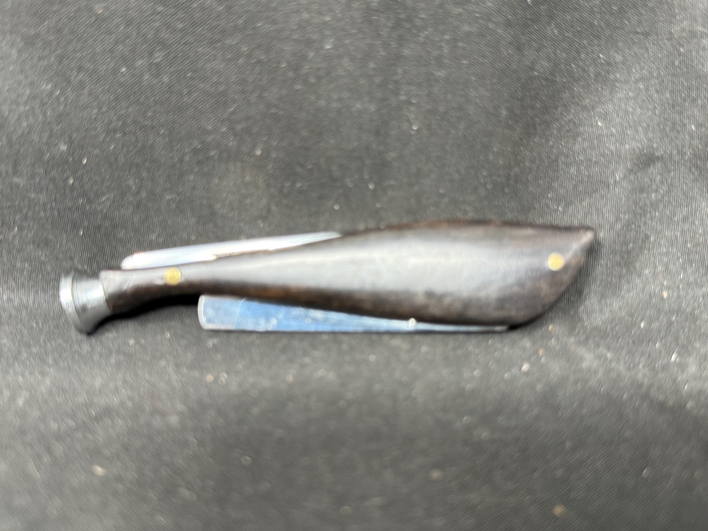 Vintage Modernist Three-in-One Pipe Tool | Black Acrylic | 4 inch Tamper Reamer 2