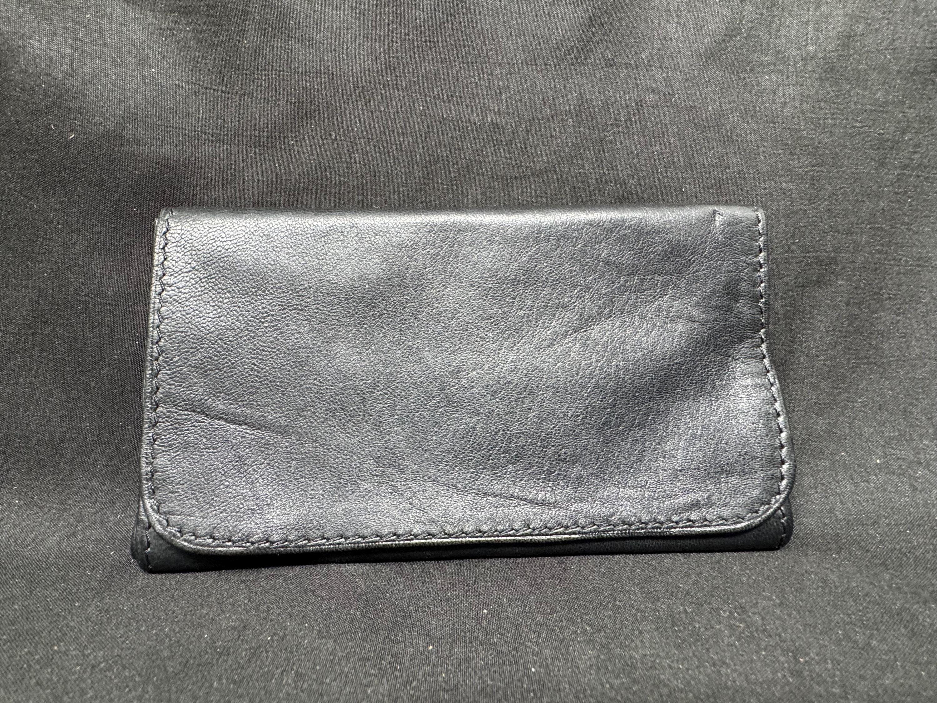 German Leather Tri-Fold Tobacco Pouch 2oz Tin Roll-Up Mid-Century – Estate Accessory 5