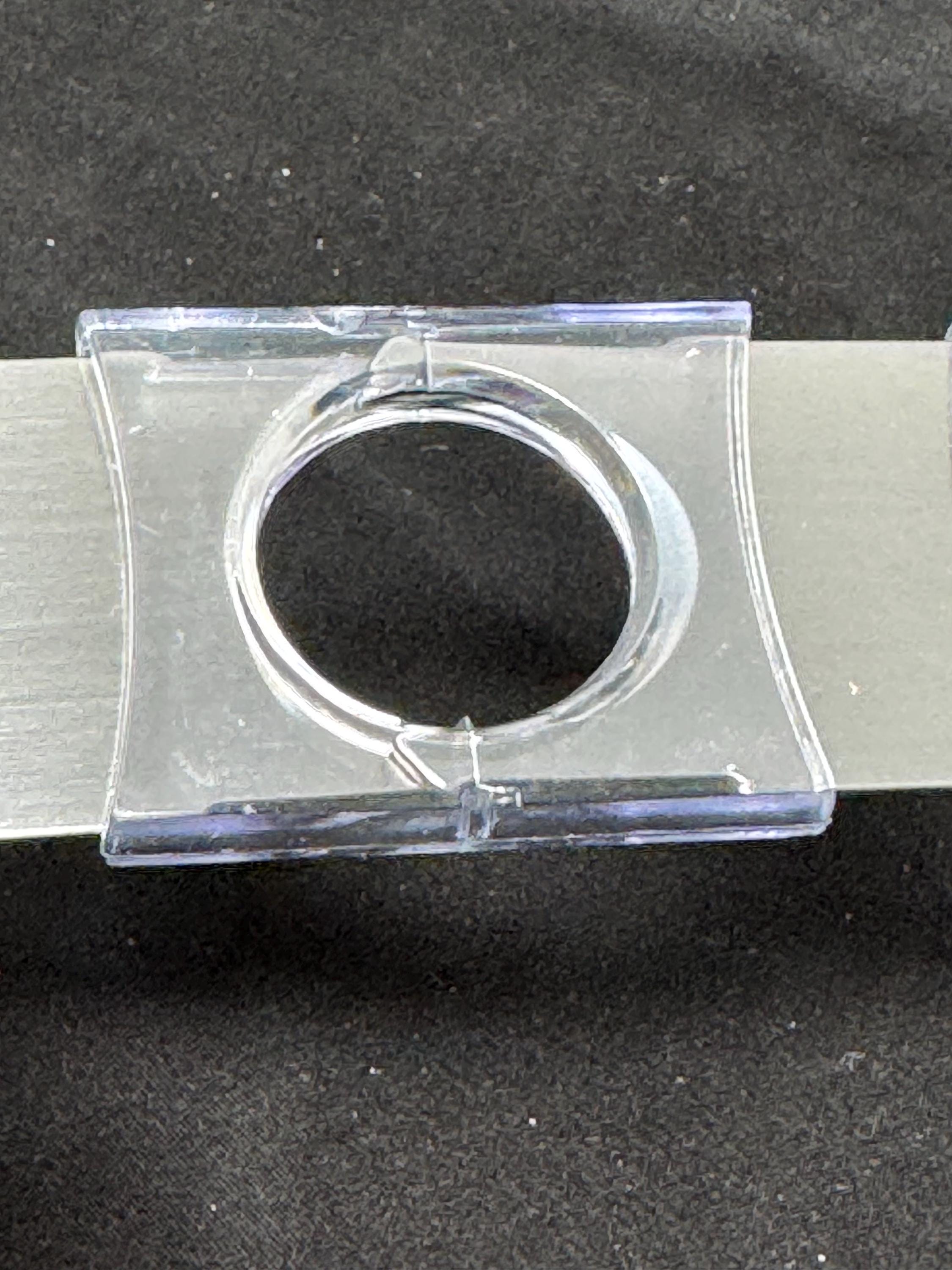 Mid-Century Blue Translucent Guillotine Cigar Cutter, 3 inches, circa 1950s-60s 3