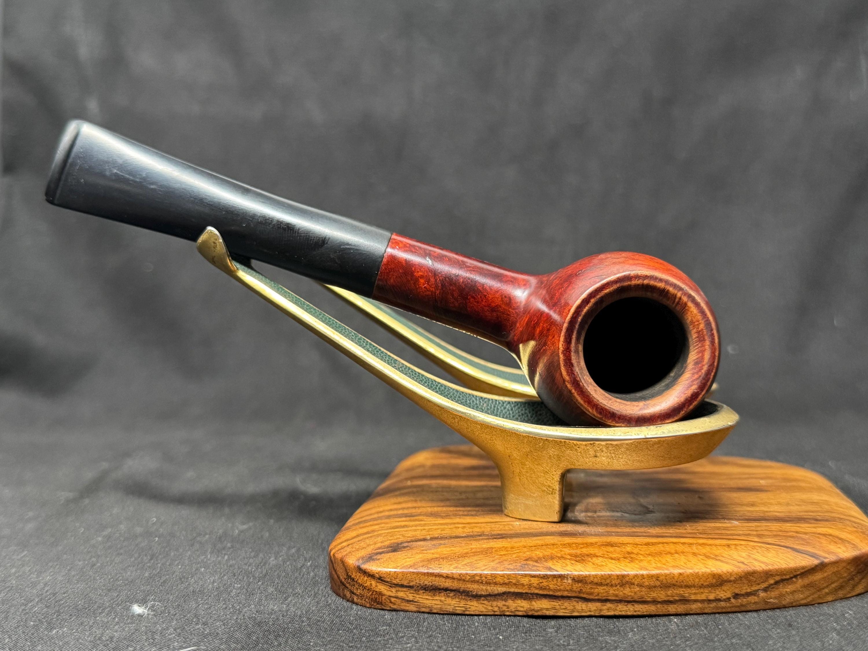 Portland Model 418 Smooth Straight Apple Pipe, Danish Style, 9mm Filter - Excellent 3